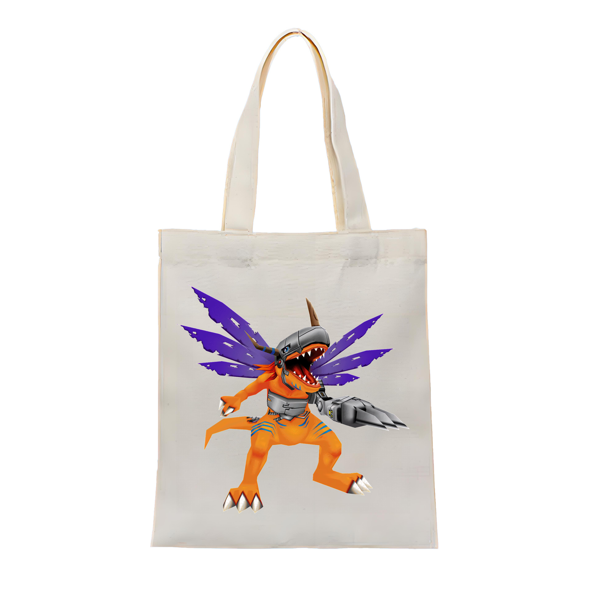 （画像用） Digimon デジタルモンスター/デジモン 縦型キャンバス生地手提げバッグ　トートバッグ