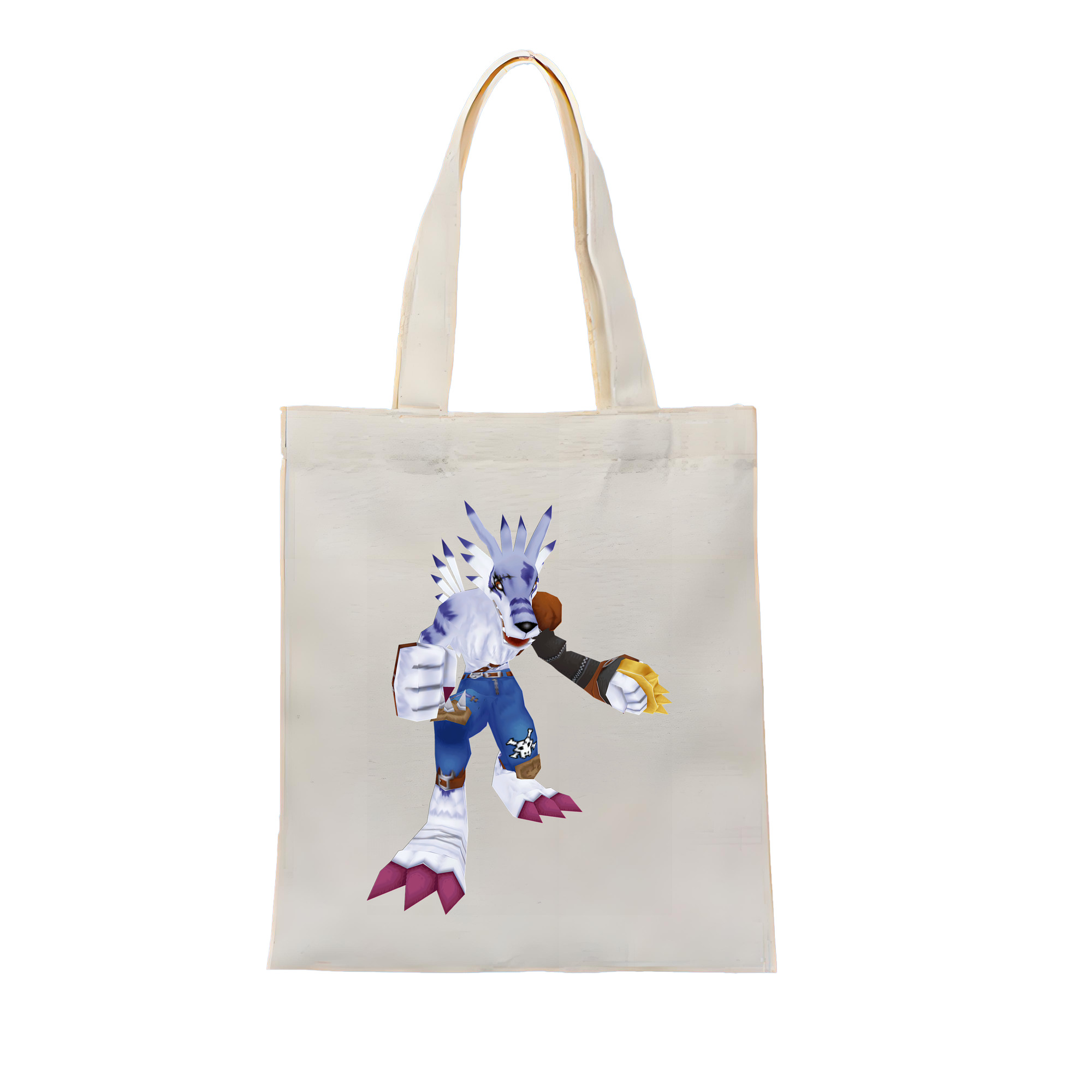 （画像用） Digimon デジタルモンスター/デジモン 縦型キャンバス生地手提げバッグ　トートバッグ