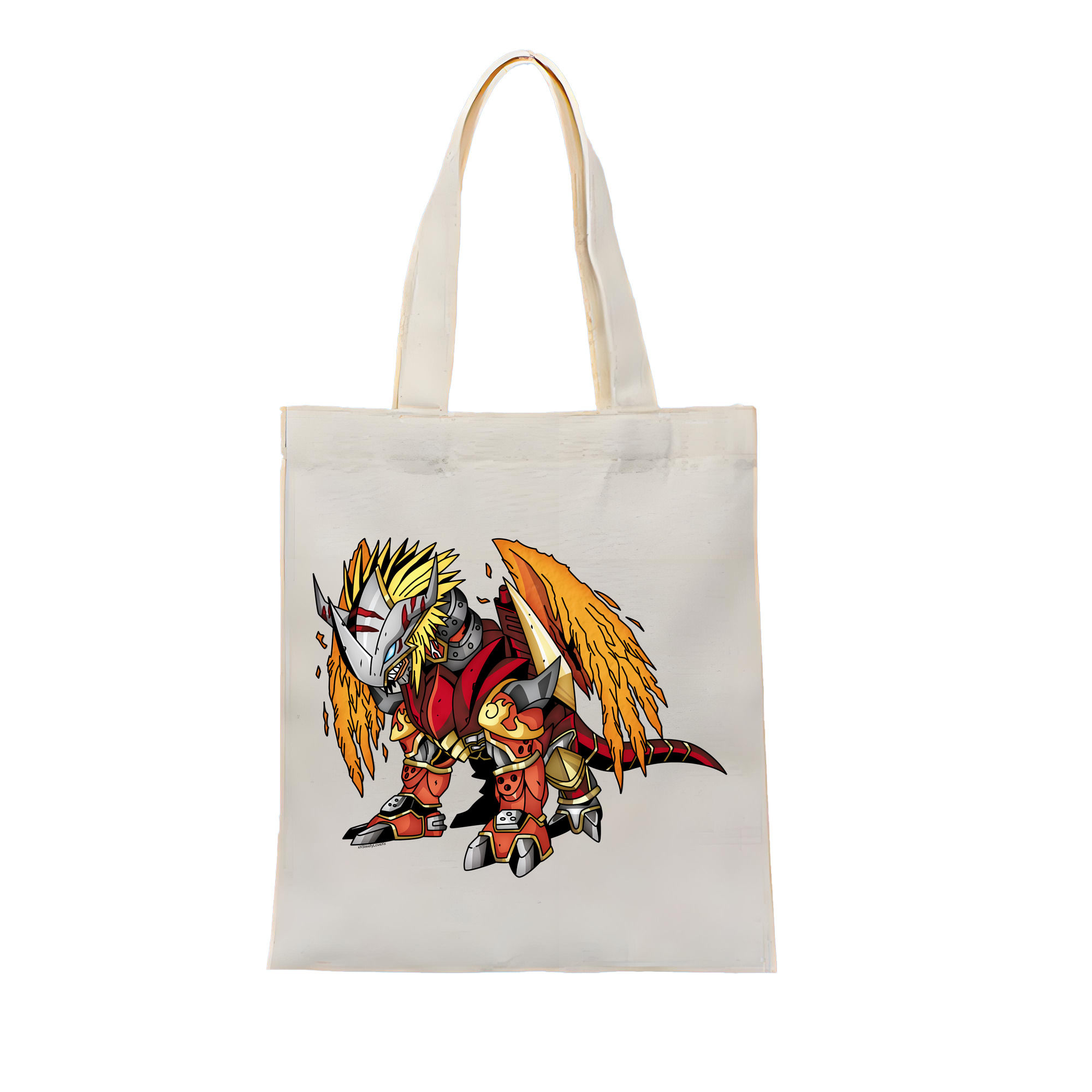 （画像用） Digimon デジタルモンスター/デジモン 縦型キャンバス生地手提げバッグ　トートバッグ