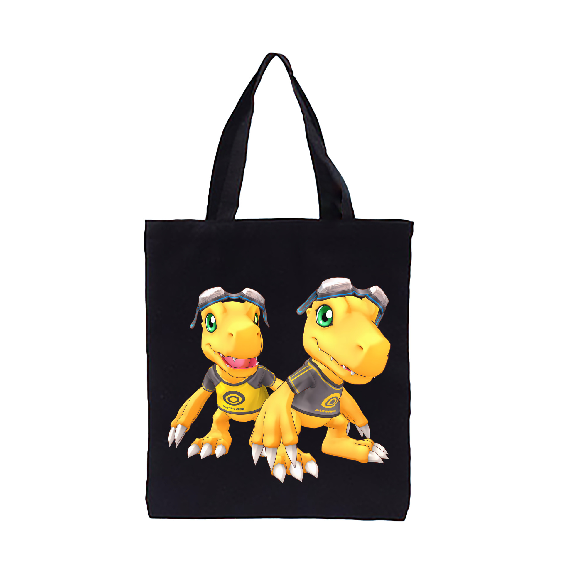 （画像用） Digimon デジタルモンスター/デジモン 縦型キャンバス生地手提げバッグ　トートバッグ