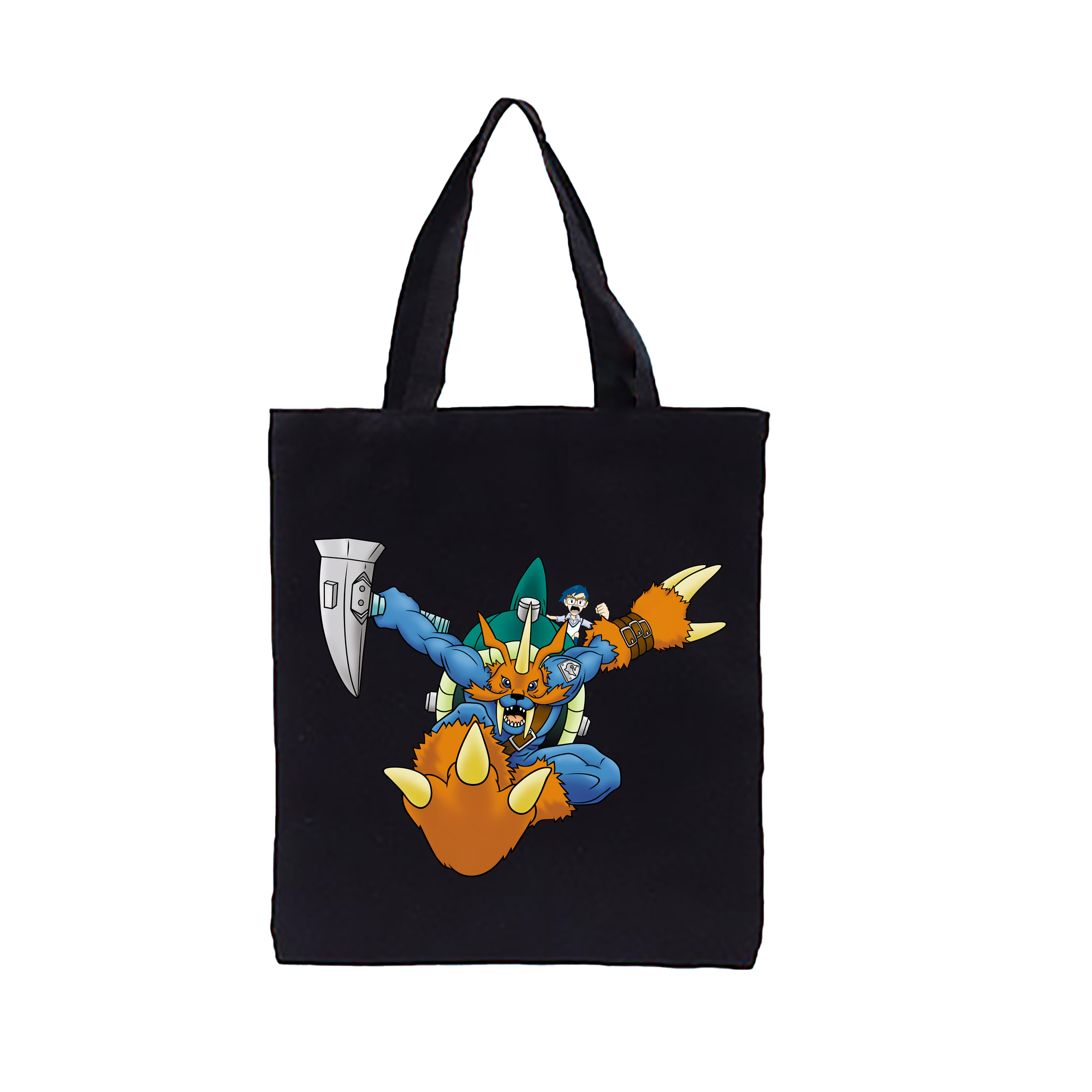 （画像用） Digimon デジタルモンスター/デジモン 縦型キャンバス生地手提げバッグ　トートバッグ