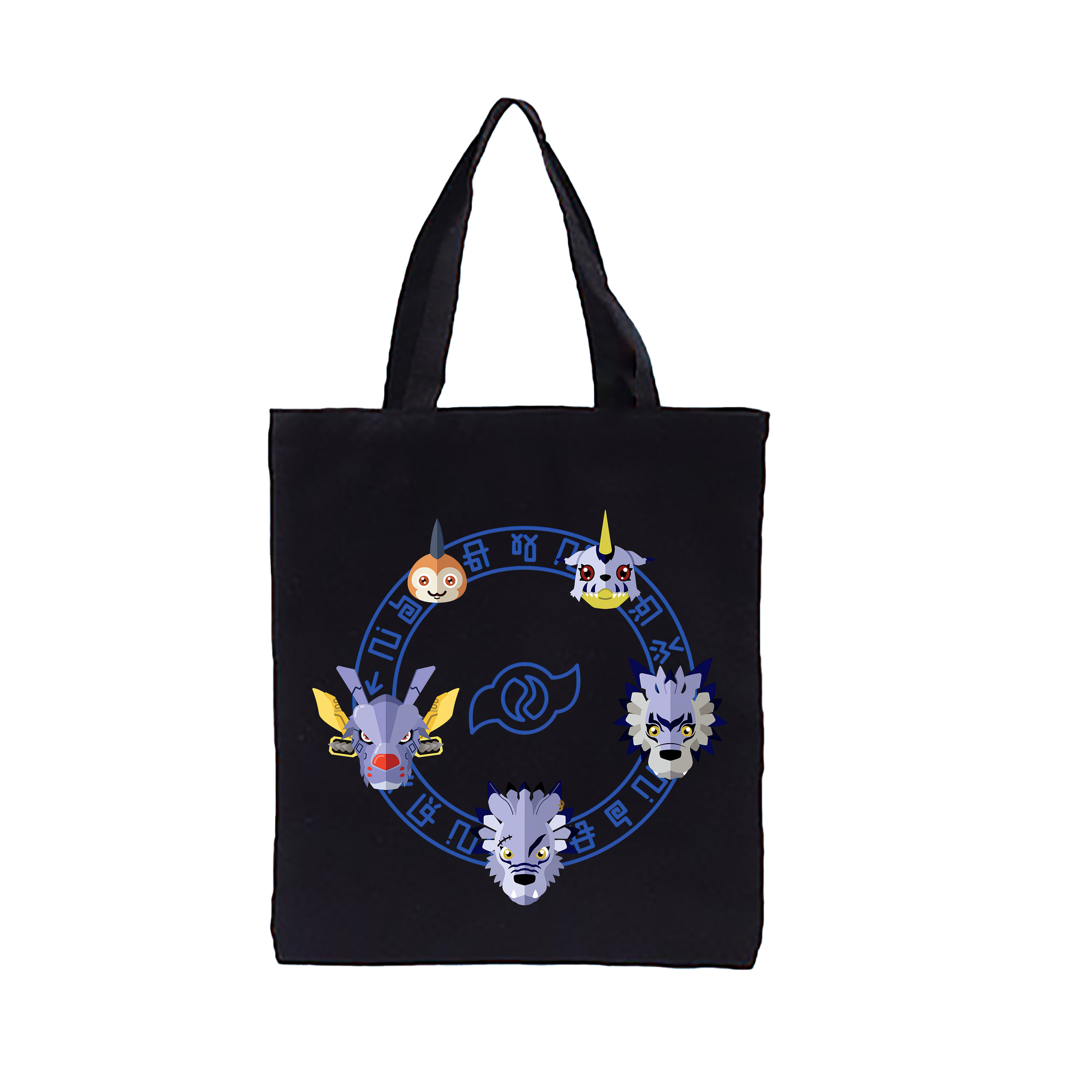 （画像用） Digimon デジタルモンスター/デジモン 縦型キャンバス生地手提げバッグ　トートバッグ