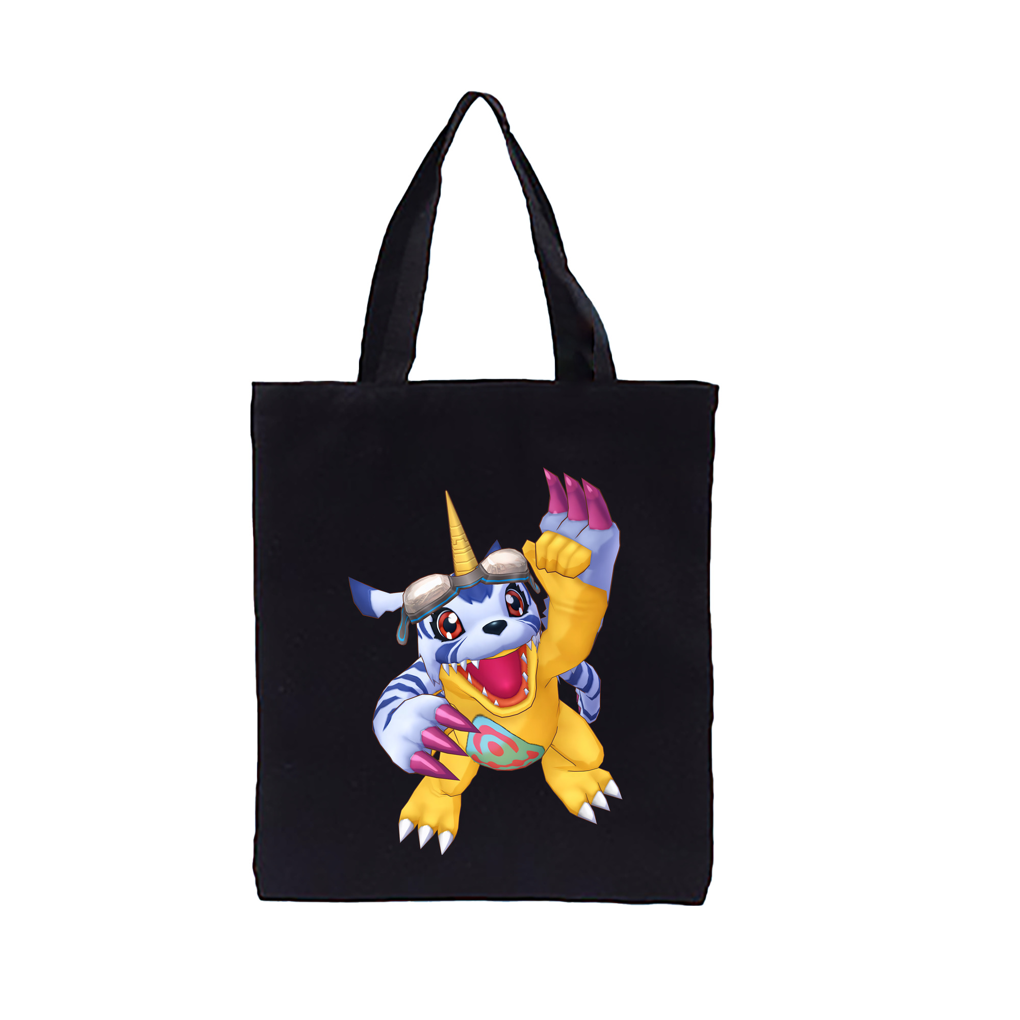 （画像用） Digimon デジタルモンスター/デジモン 縦型キャンバス生地手提げバッグ　トートバッグ