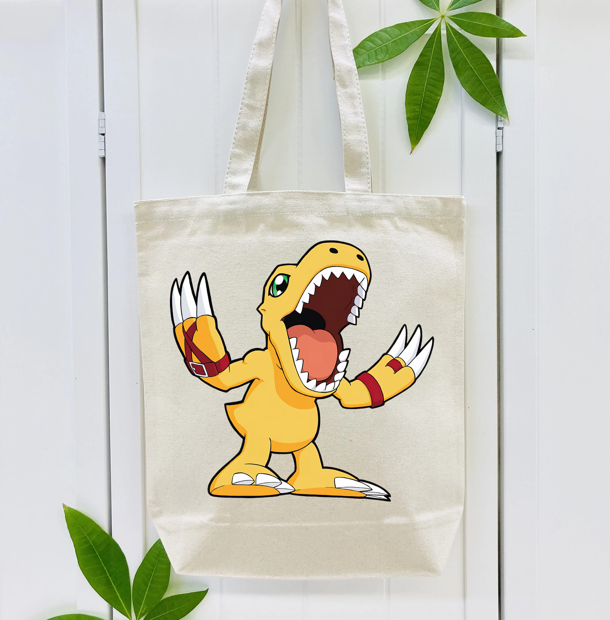 Digimon デジタルモンスター/デジモン 縦型キャンバス生地手提げバッグ　トートバッグ