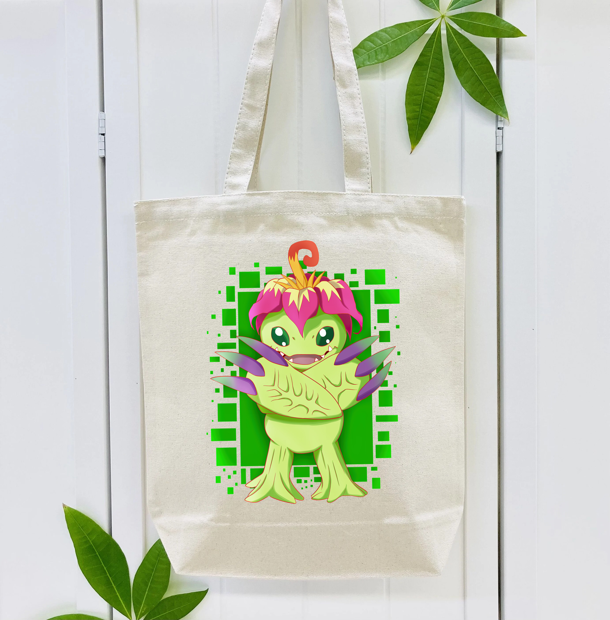 Digimon デジタルモンスター/デジモン 縦型キャンバス生地手提げバッグ　トートバッグ