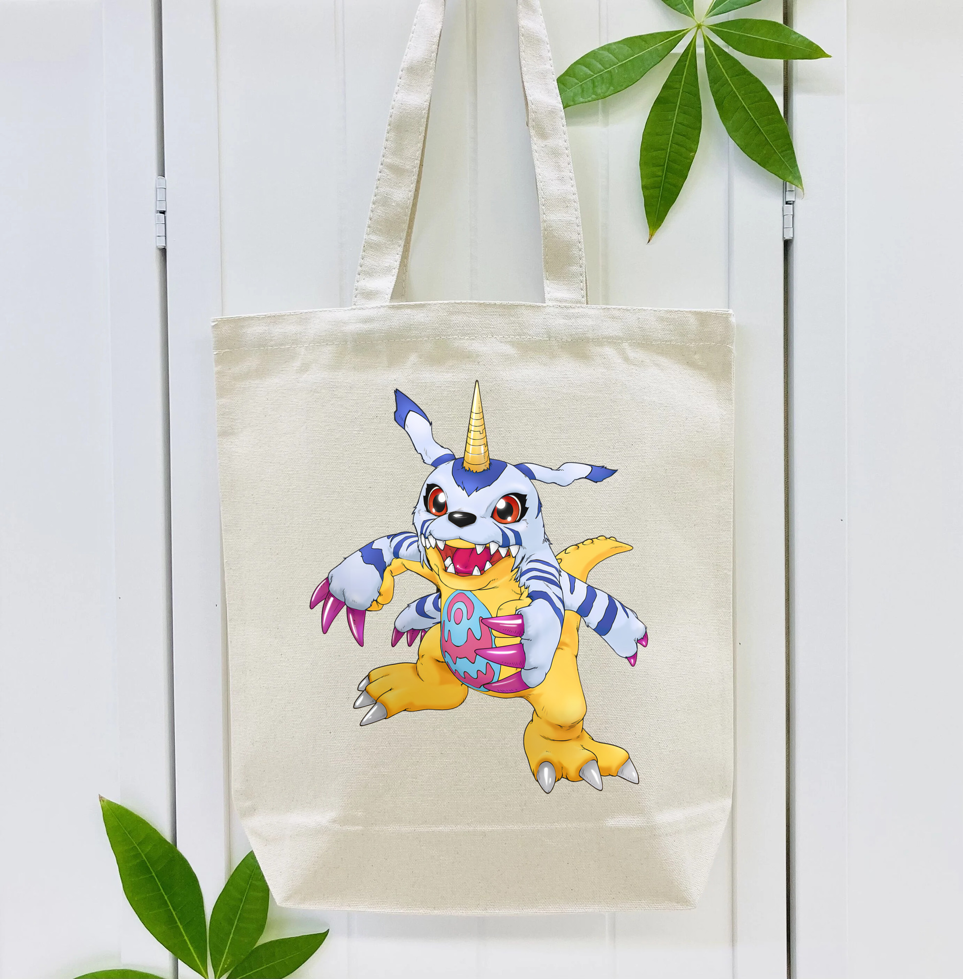 Digimon デジタルモンスター/デジモン 縦型キャンバス生地手提げバッグ　トートバッグ