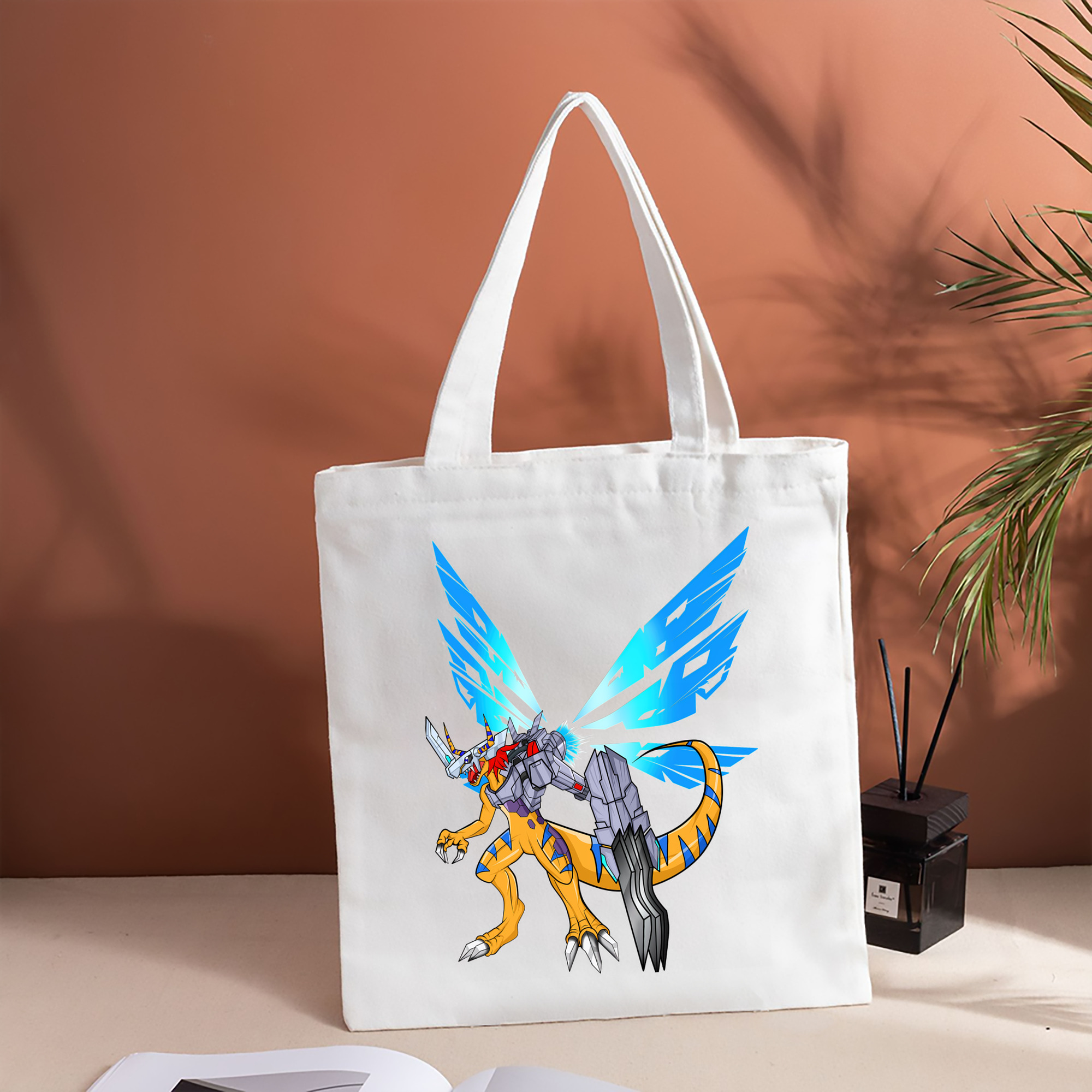 Digimon デジタルモンスター/デジモン 縦型キャンバス生地手提げバッグ　トートバッグ