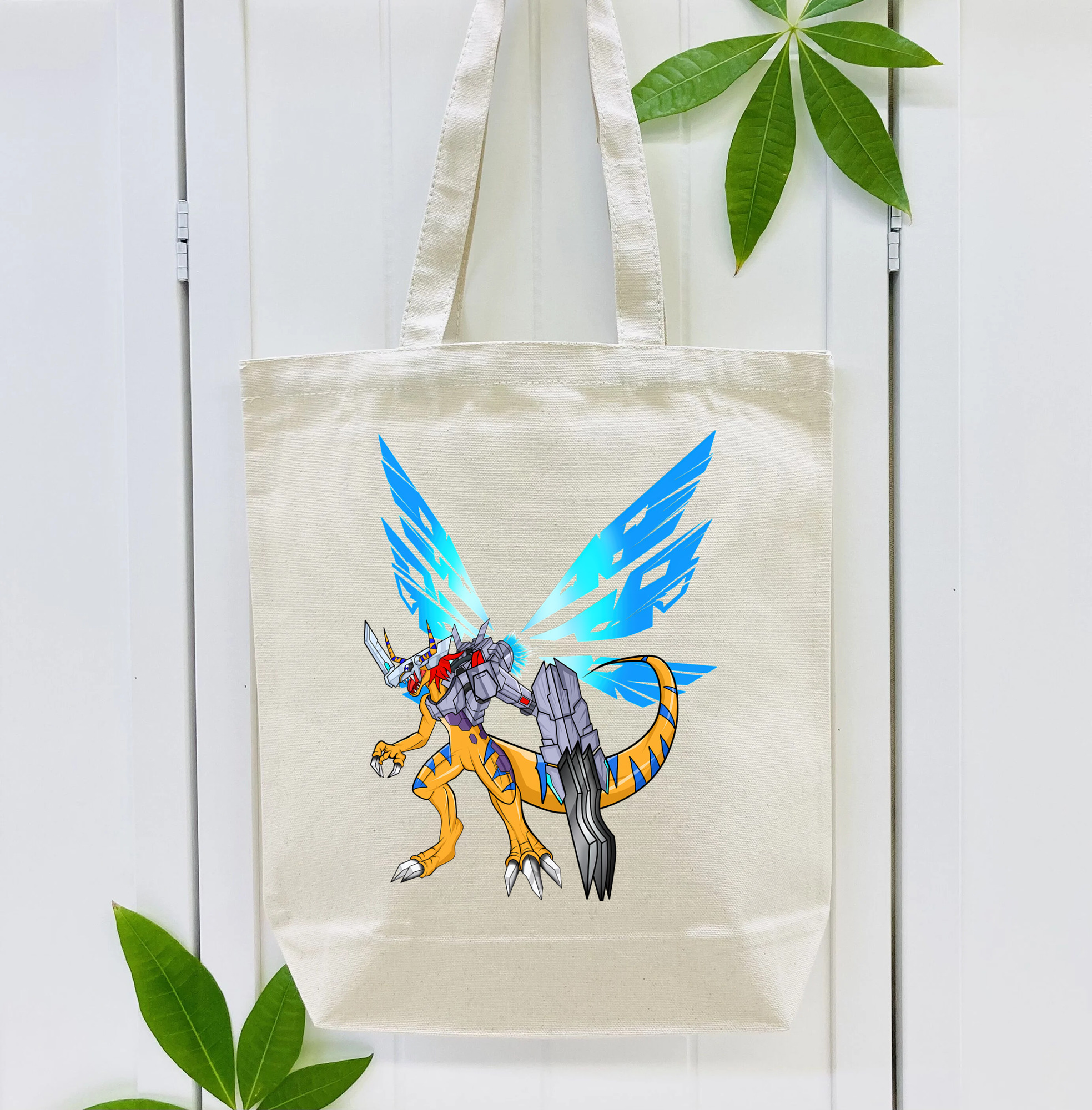 Digimon デジタルモンスター/デジモン 縦型キャンバス生地手提げバッグ　トートバッグ