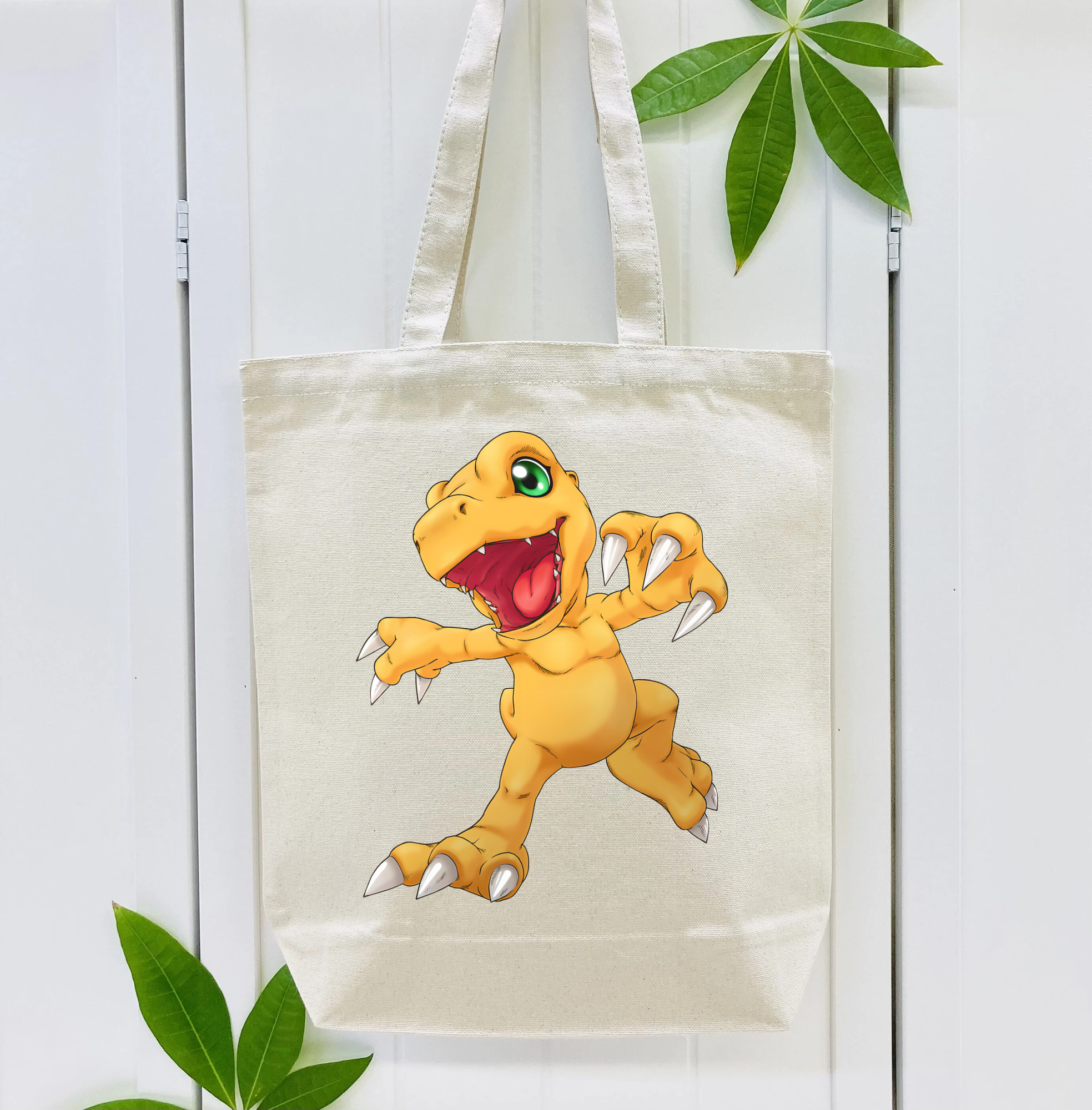Digimon デジタルモンスター/デジモン 縦型キャンバス生地手提げバッグ　トートバッグ