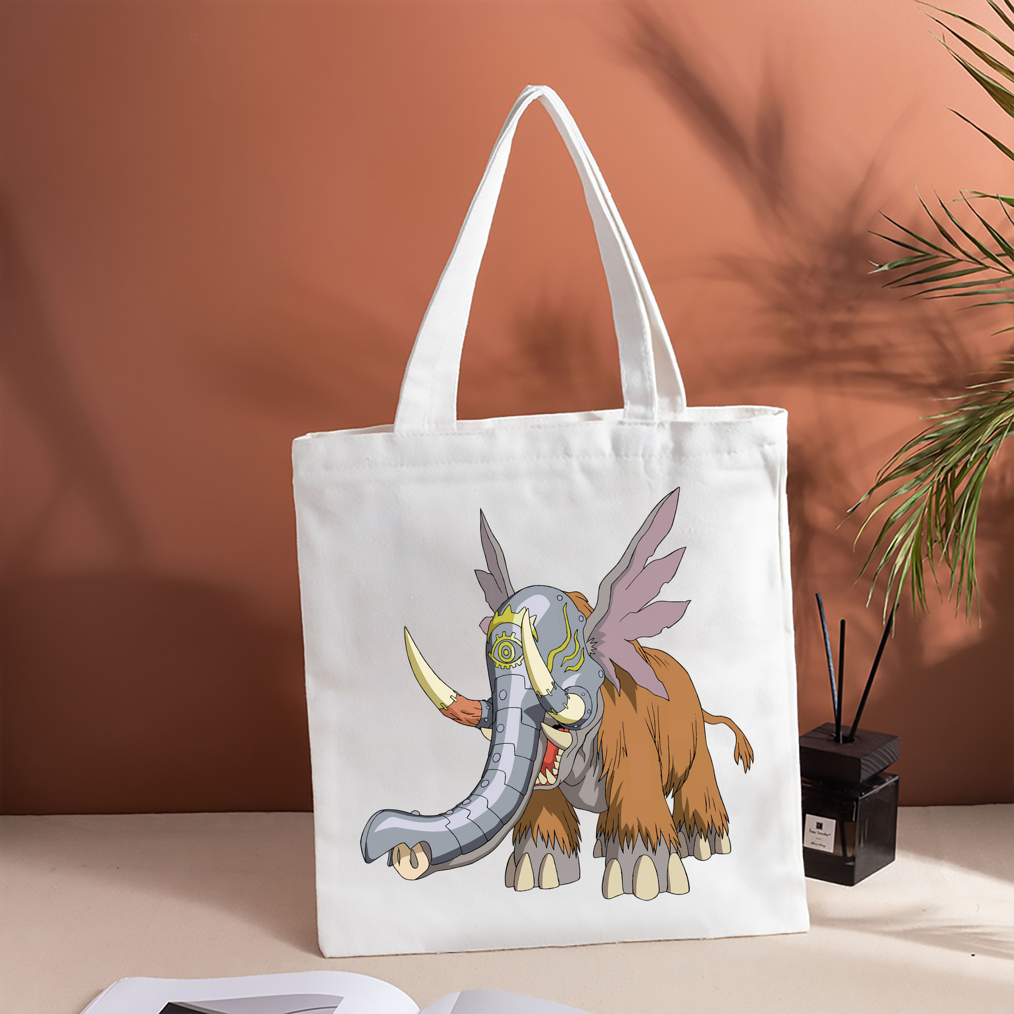 Digimon デジタルモンスター/デジモン 縦型キャンバス生地手提げバッグ　トートバッグ