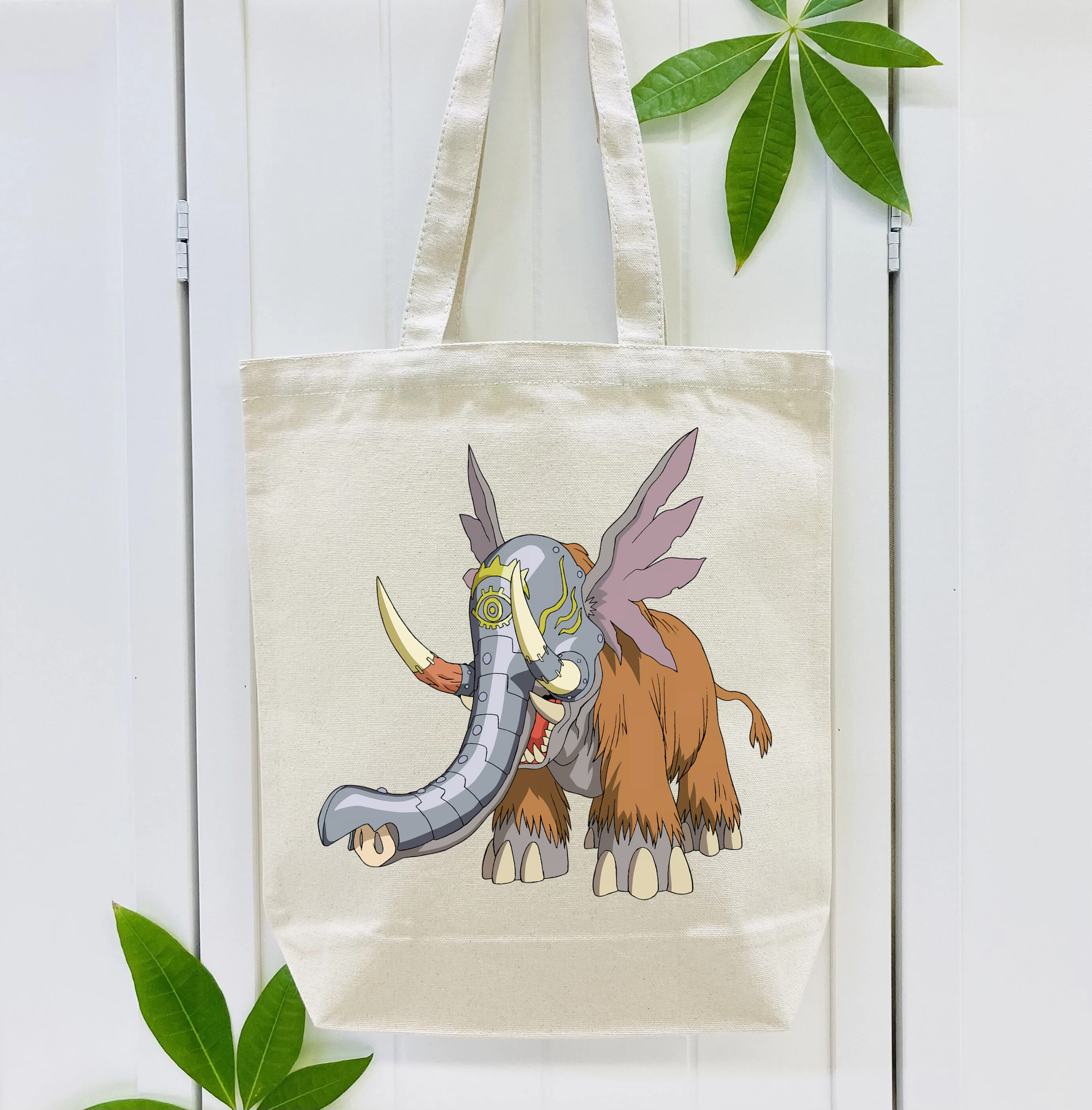 Digimon デジタルモンスター/デジモン 縦型キャンバス生地手提げバッグ　トートバッグ