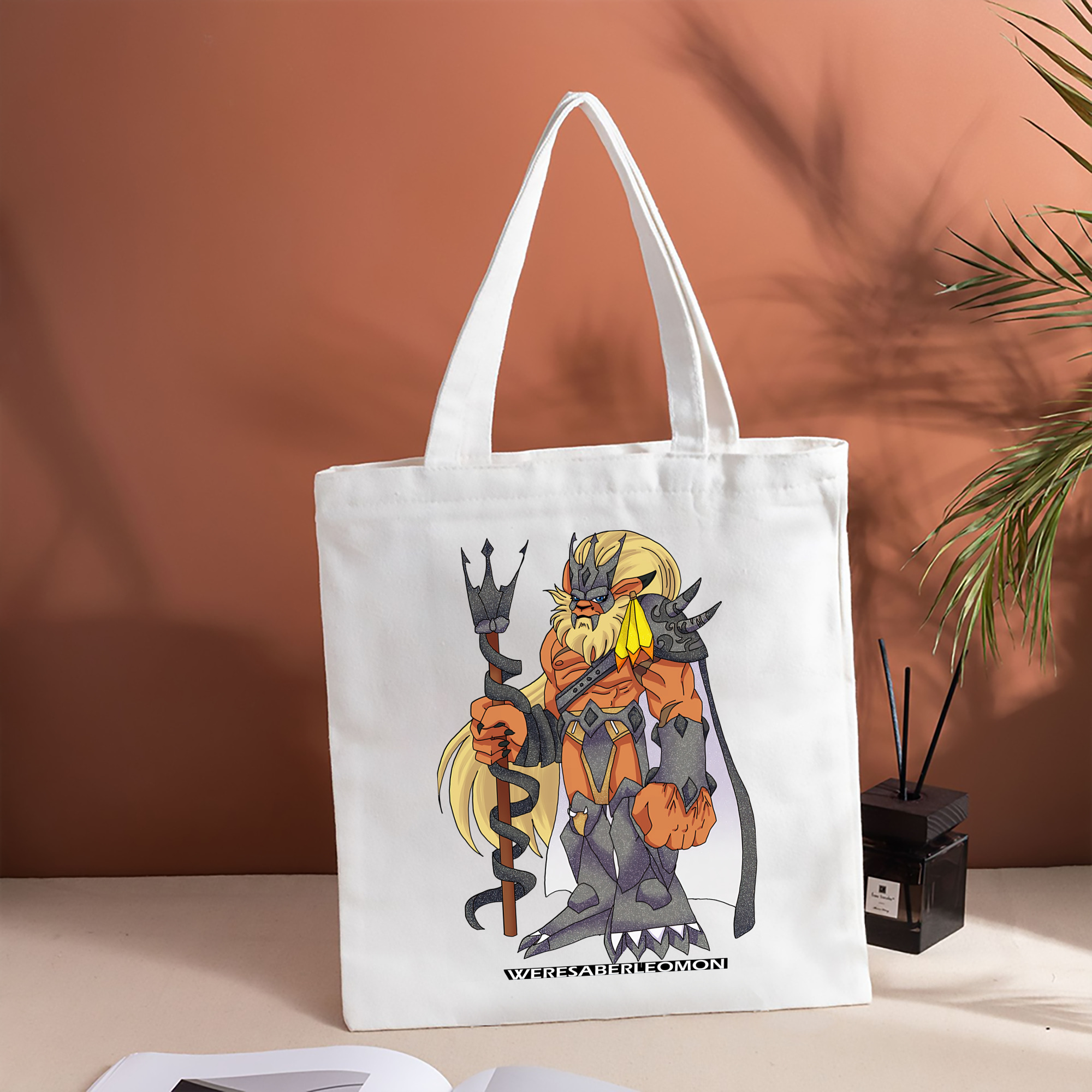 Digimon デジタルモンスター/デジモン 縦型キャンバス生地手提げバッグ　トートバッグ