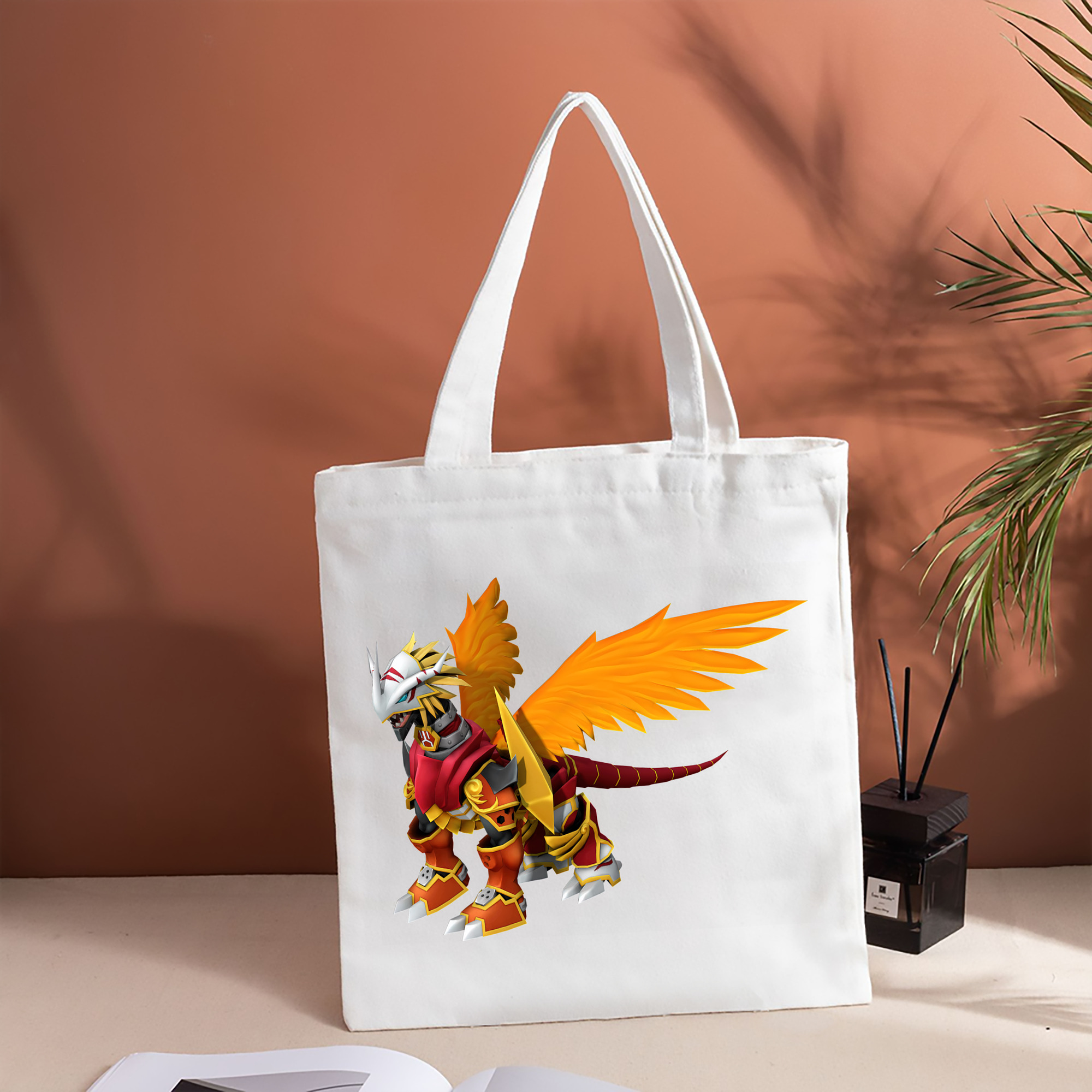 Digimon デジタルモンスター/デジモン 縦型キャンバス生地手提げバッグ　トートバッグ