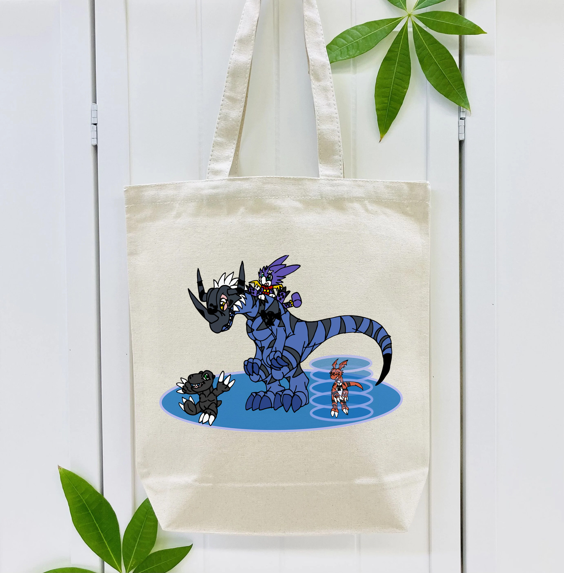 Digimon デジタルモンスター/デジモン 縦型キャンバス生地手提げバッグ　トートバッグ