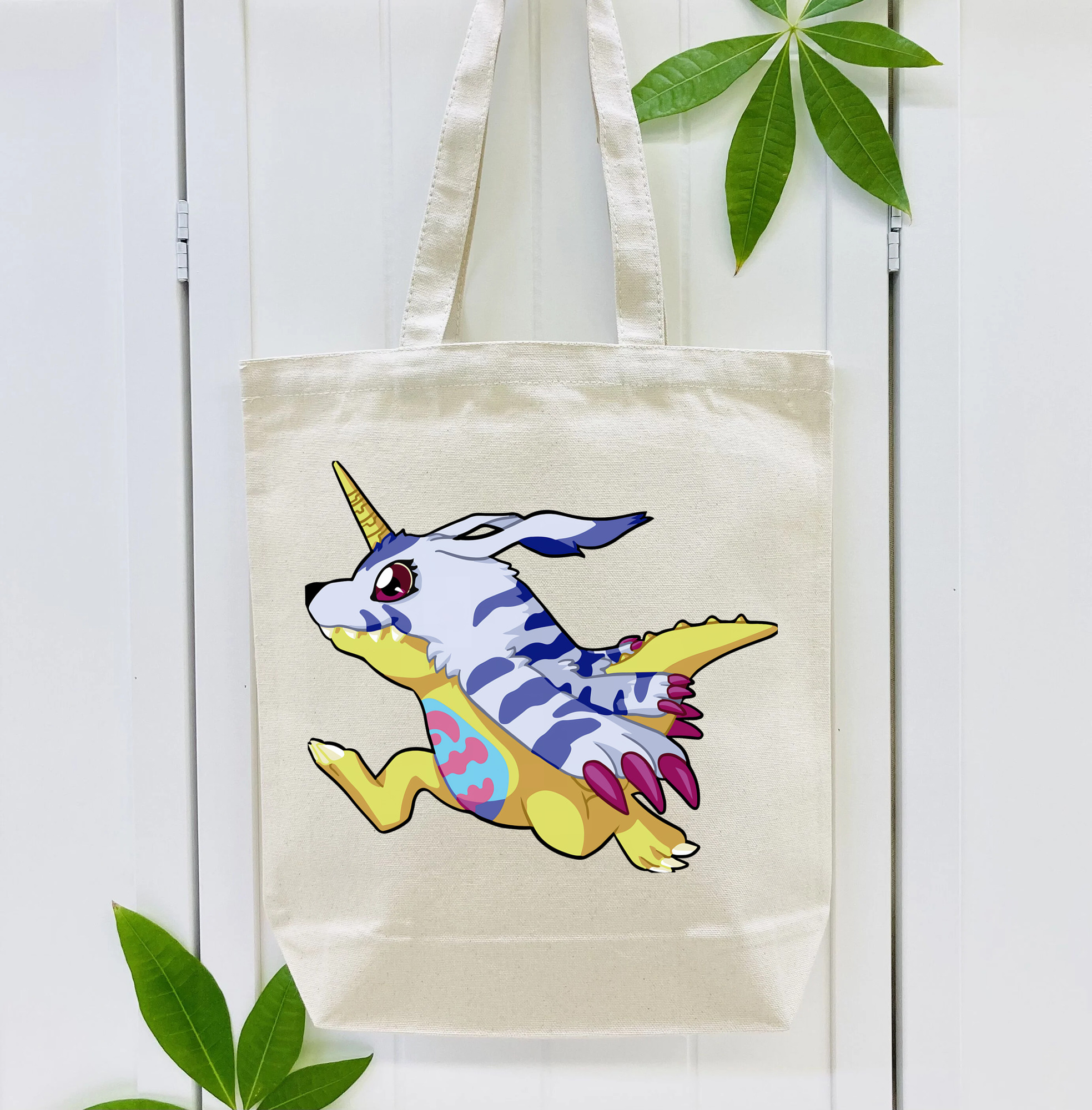 Digimon デジタルモンスター/デジモン 縦型キャンバス生地手提げバッグ　トートバッグ