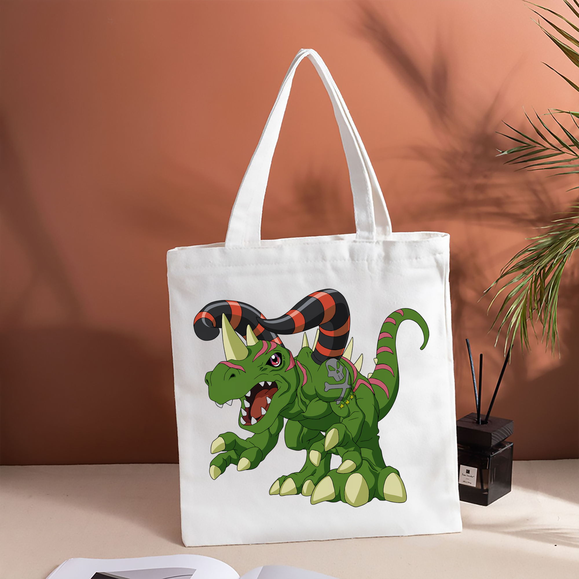 Digimon デジタルモンスター/デジモン 縦型キャンバス生地手提げバッグ　トートバッグ