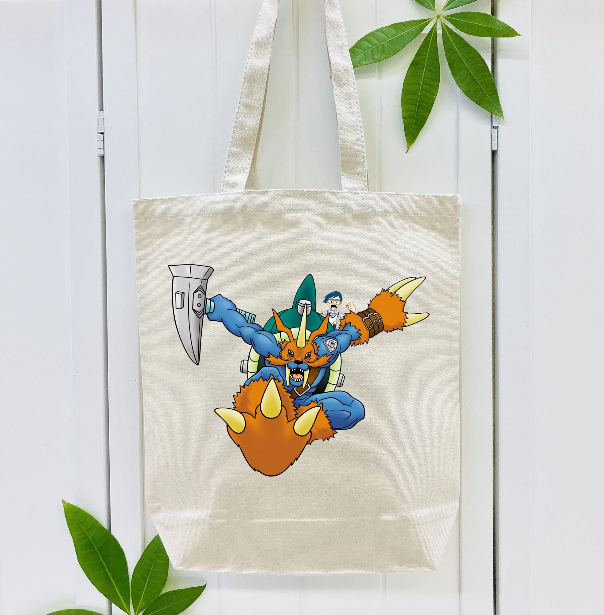 Digimon デジタルモンスター/デジモン 縦型キャンバス生地手提げバッグ　トートバッグ