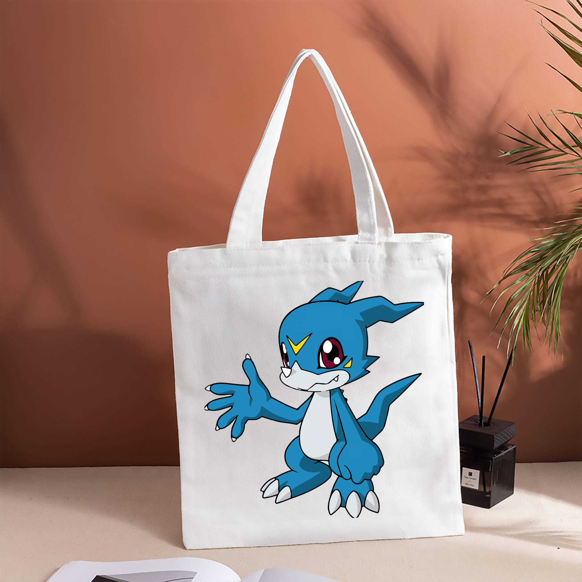 Digimon デジタルモンスター/デジモン 縦型キャンバス生地手提げバッグ　トートバッグ