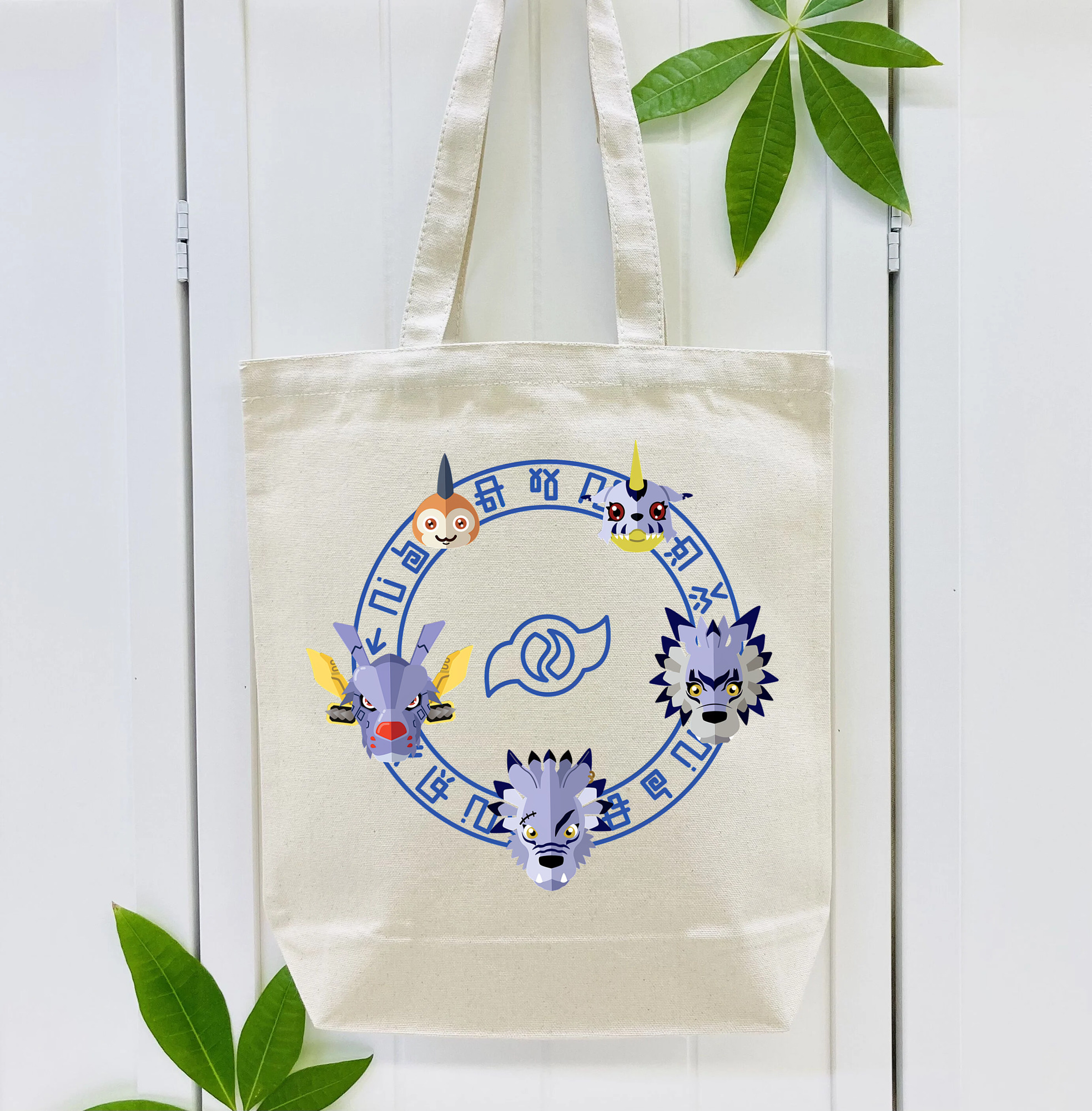 Digimon デジタルモンスター/デジモン 縦型キャンバス生地手提げバッグ　トートバッグ