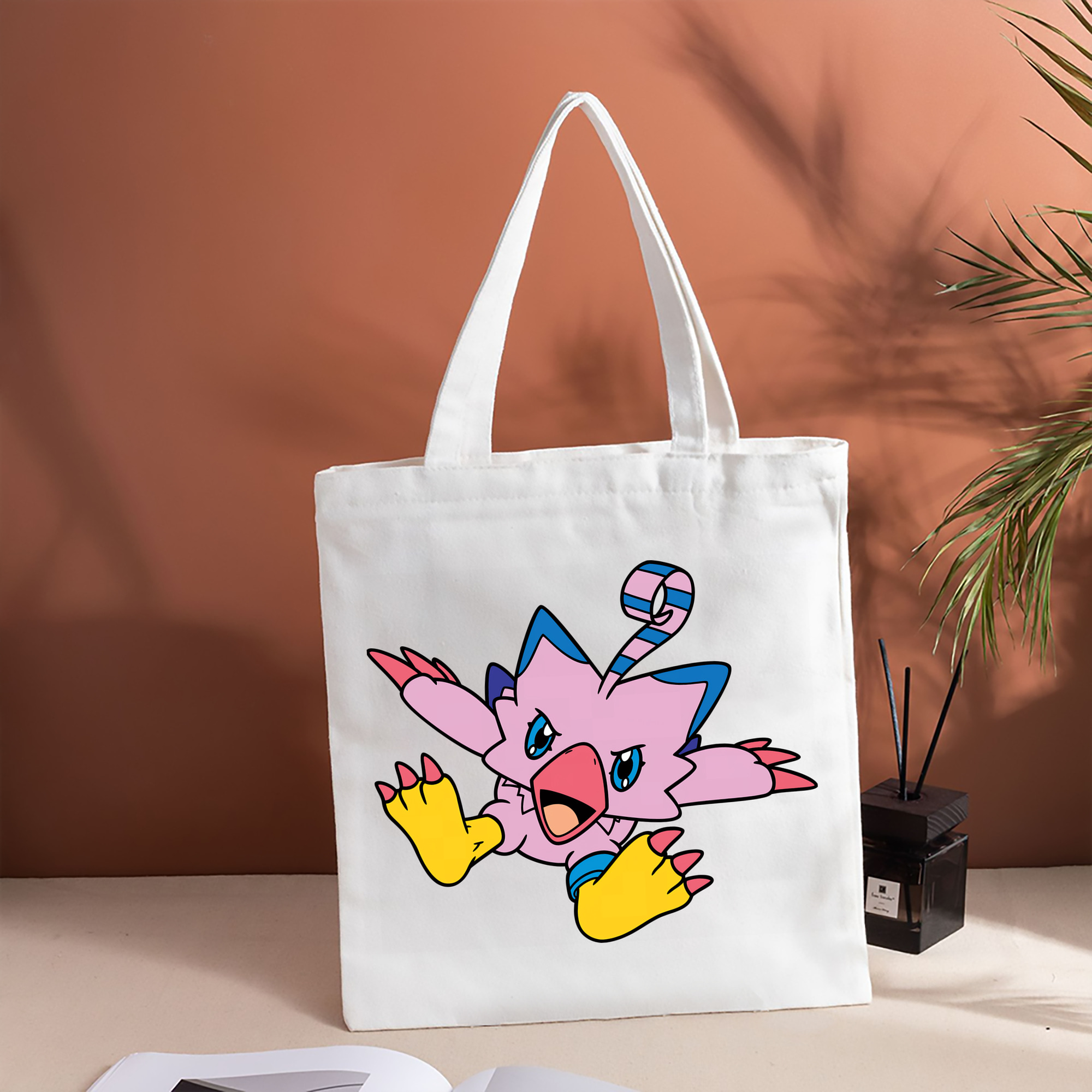 Digimon デジタルモンスター/デジモン 縦型キャンバス生地手提げバッグ　トートバッグ