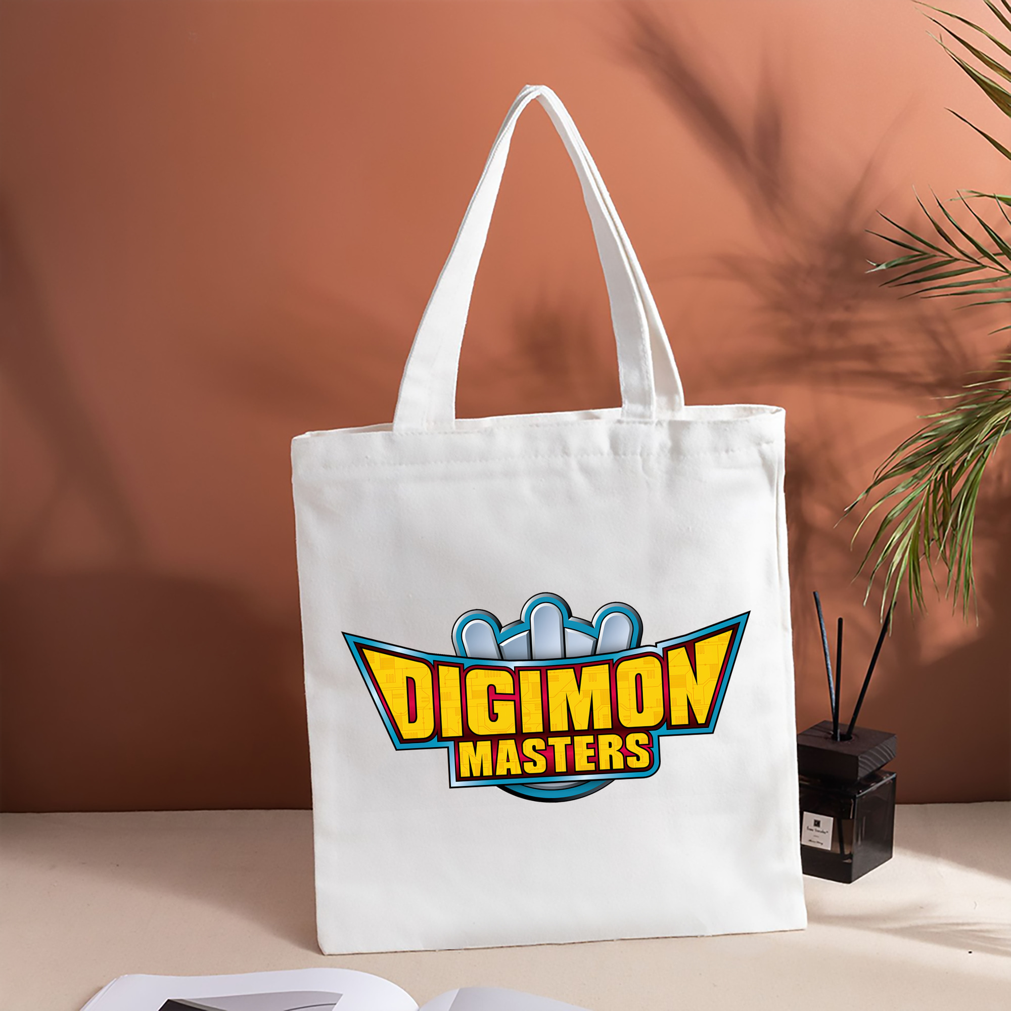 Digimon デジタルモンスター/デジモン 縦型キャンバス生地手提げバッグ　トートバッグ