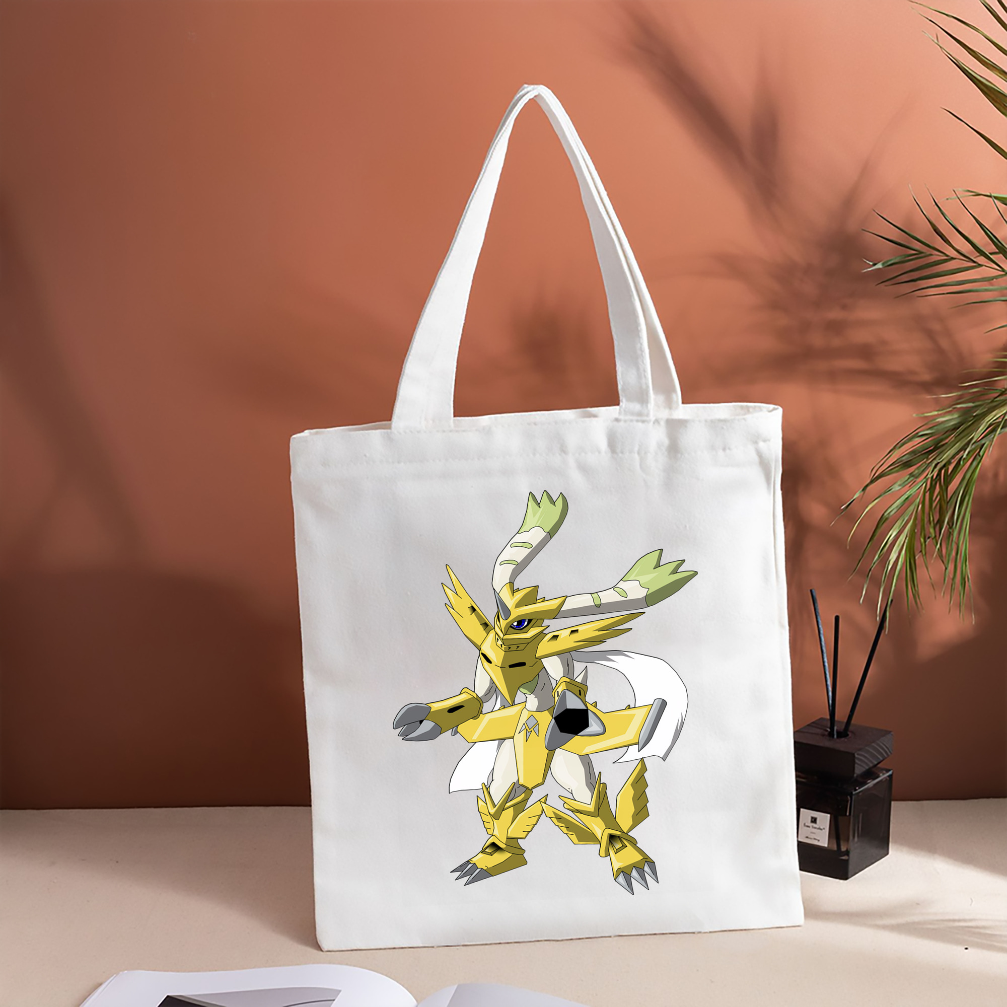 Digimon デジタルモンスター/デジモン 縦型キャンバス生地手提げバッグ　トートバッグ