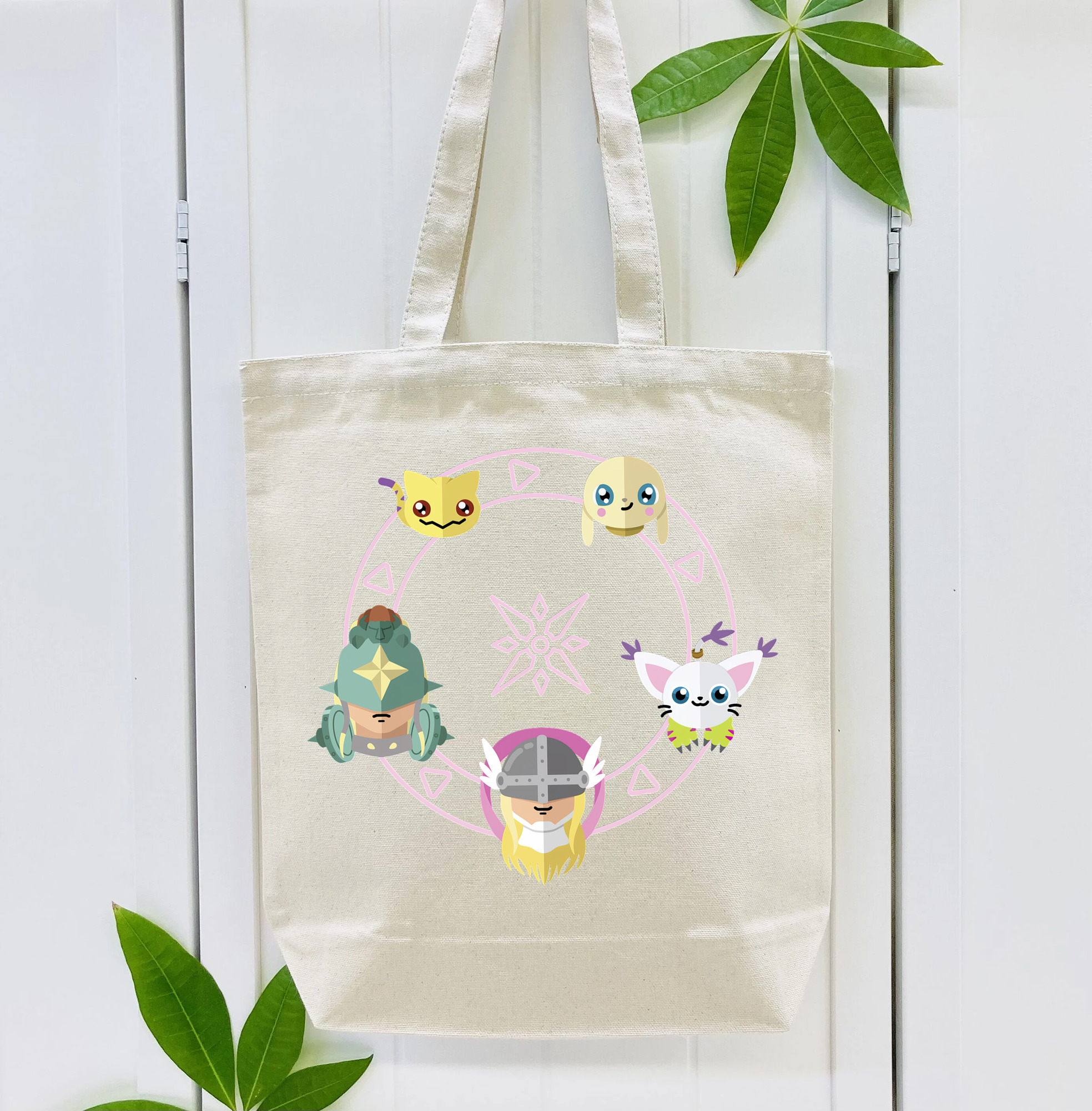 Digimon デジタルモンスター/デジモン 縦型キャンバス生地手提げバッグ　トートバッグ
