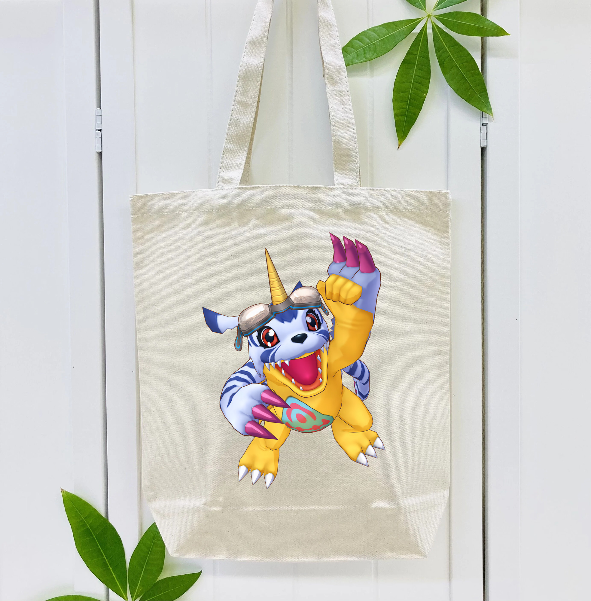 Digimon デジタルモンスター/デジモン 縦型キャンバス生地手提げバッグ　トートバッグ