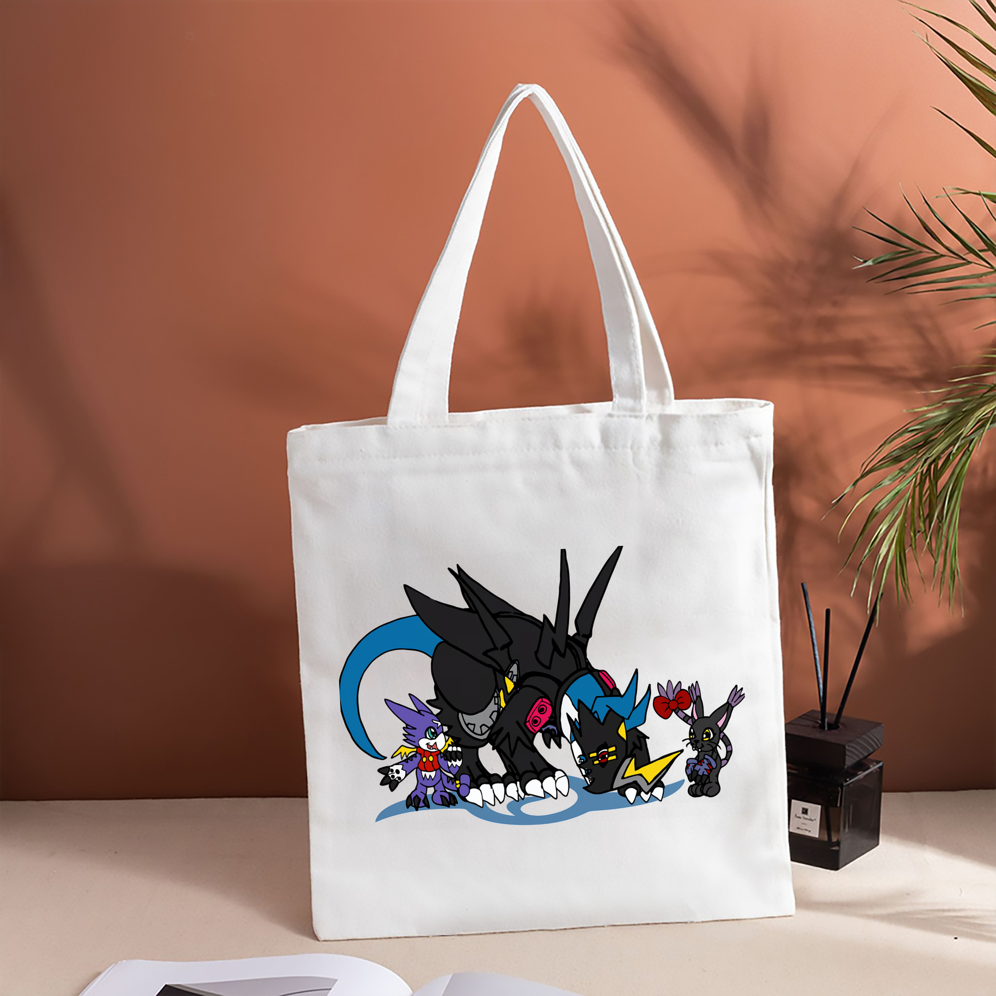 Digimon デジタルモンスター/デジモン 縦型キャンバス生地手提げバッグ　トートバッグ