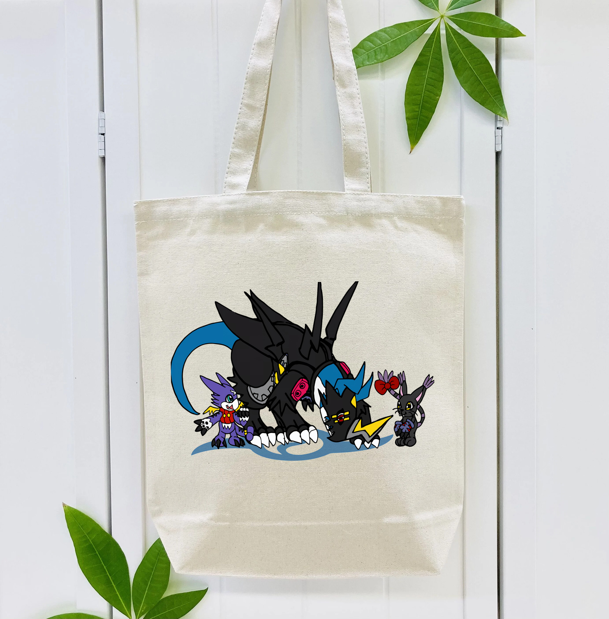 Digimon デジタルモンスター/デジモン 縦型キャンバス生地手提げバッグ　トートバッグ