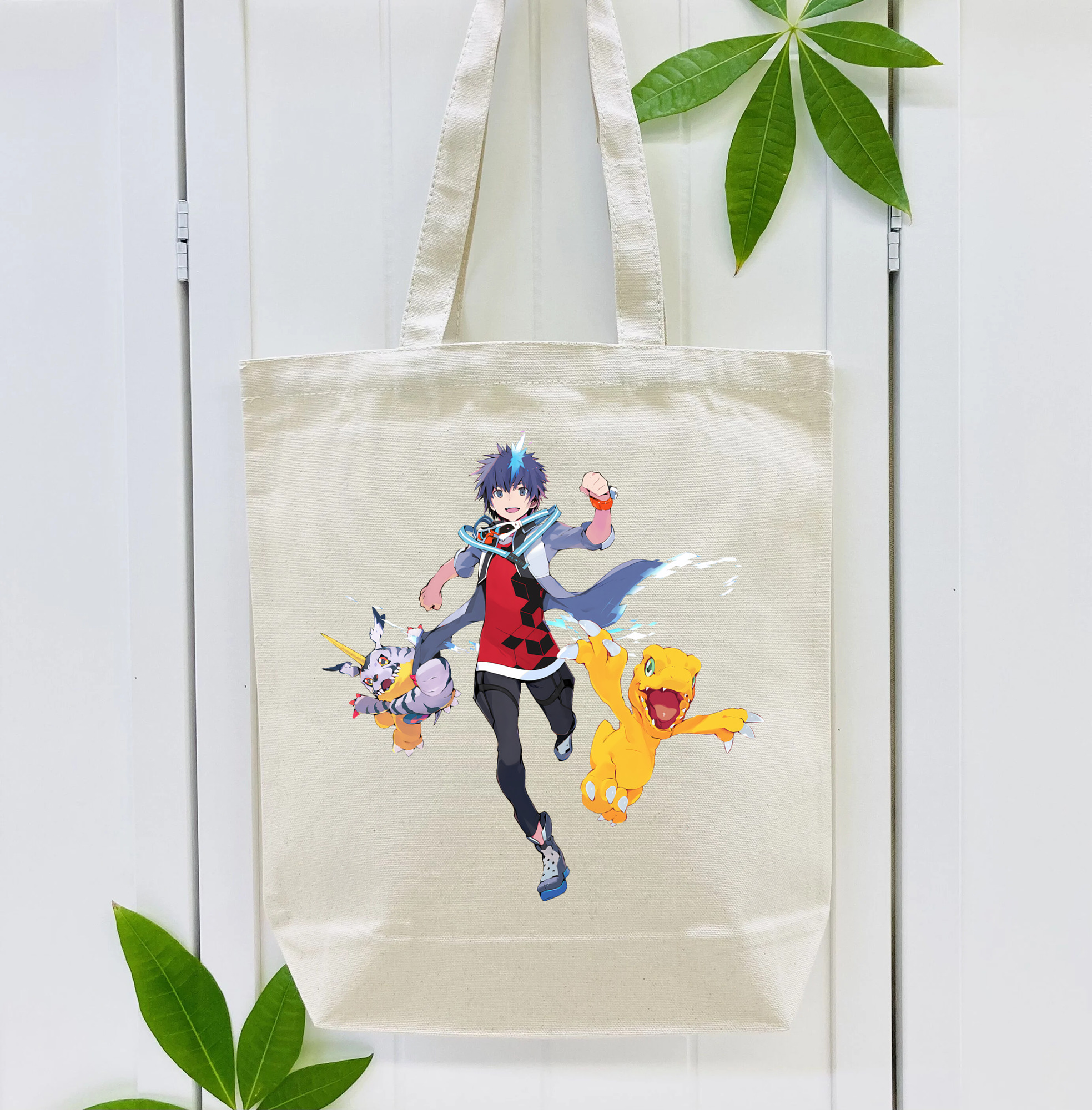 Digimon デジタルモンスター/デジモン 縦型キャンバス生地手提げバッグ　トートバッグ