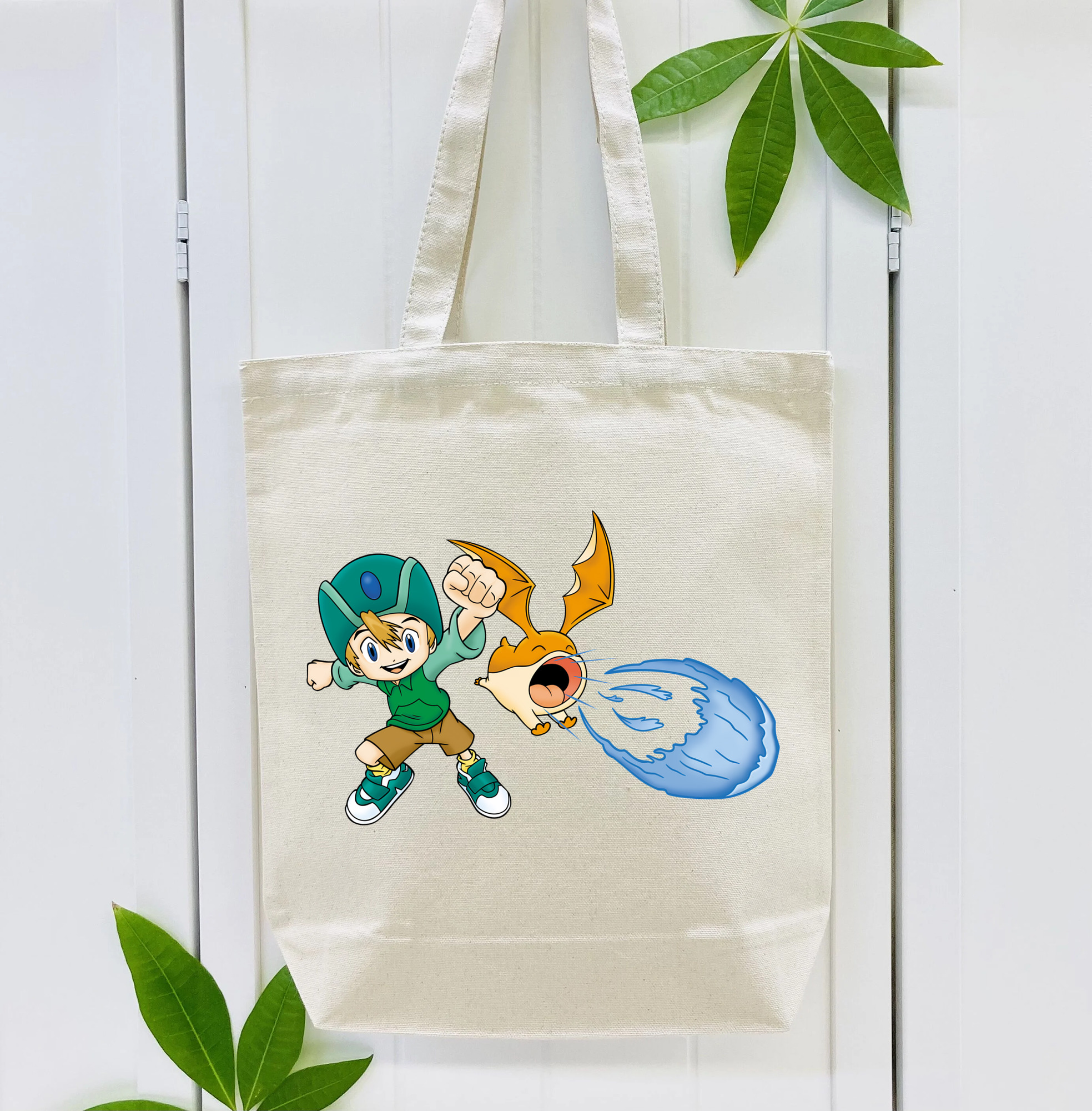 Digimon デジタルモンスター/デジモン 縦型キャンバス生地手提げバッグ　トートバッグ