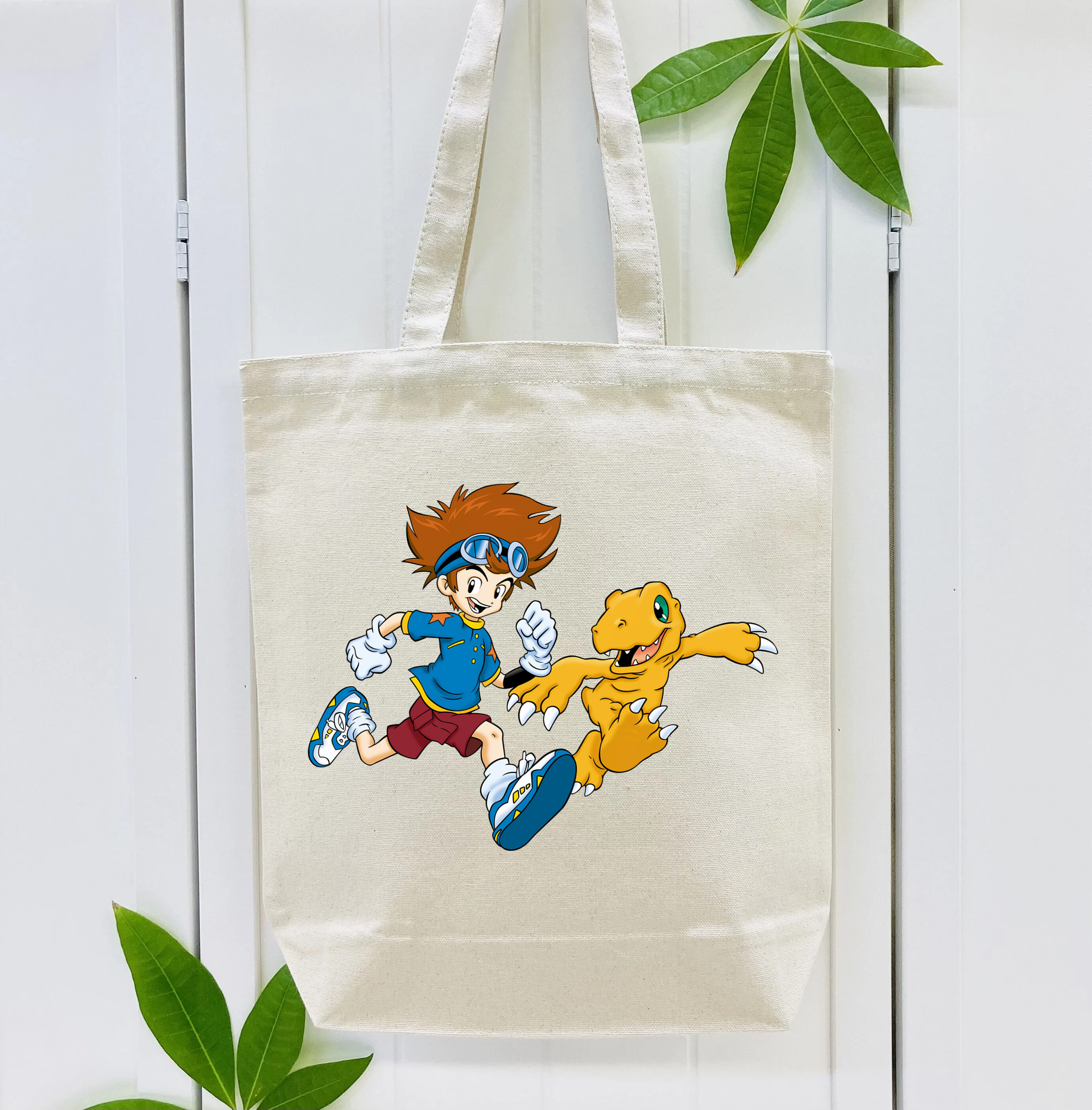Digimon デジタルモンスター/デジモン 縦型キャンバス生地手提げバッグ　トートバッグ