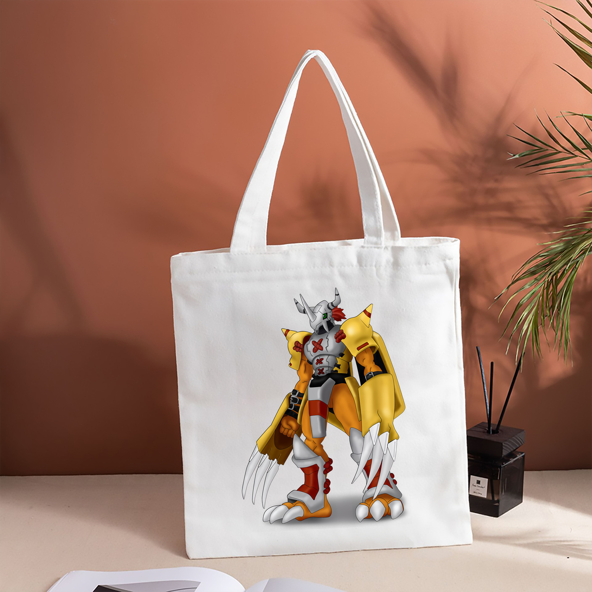 Digimon デジタルモンスター/デジモン 縦型キャンバス生地手提げバッグ　トートバッグ