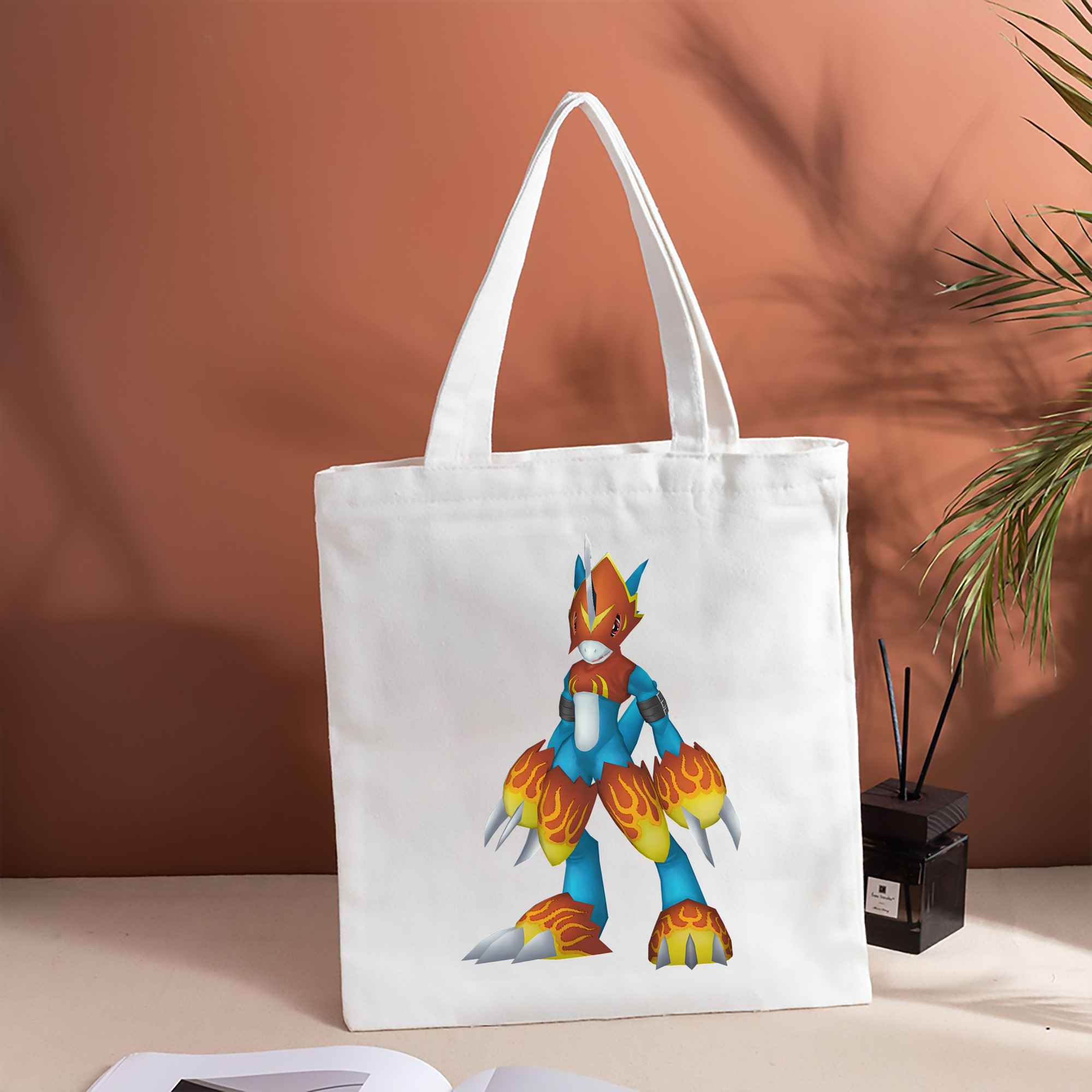 Digimon デジタルモンスター/デジモン 縦型キャンバス生地手提げバッグ　トートバッグ