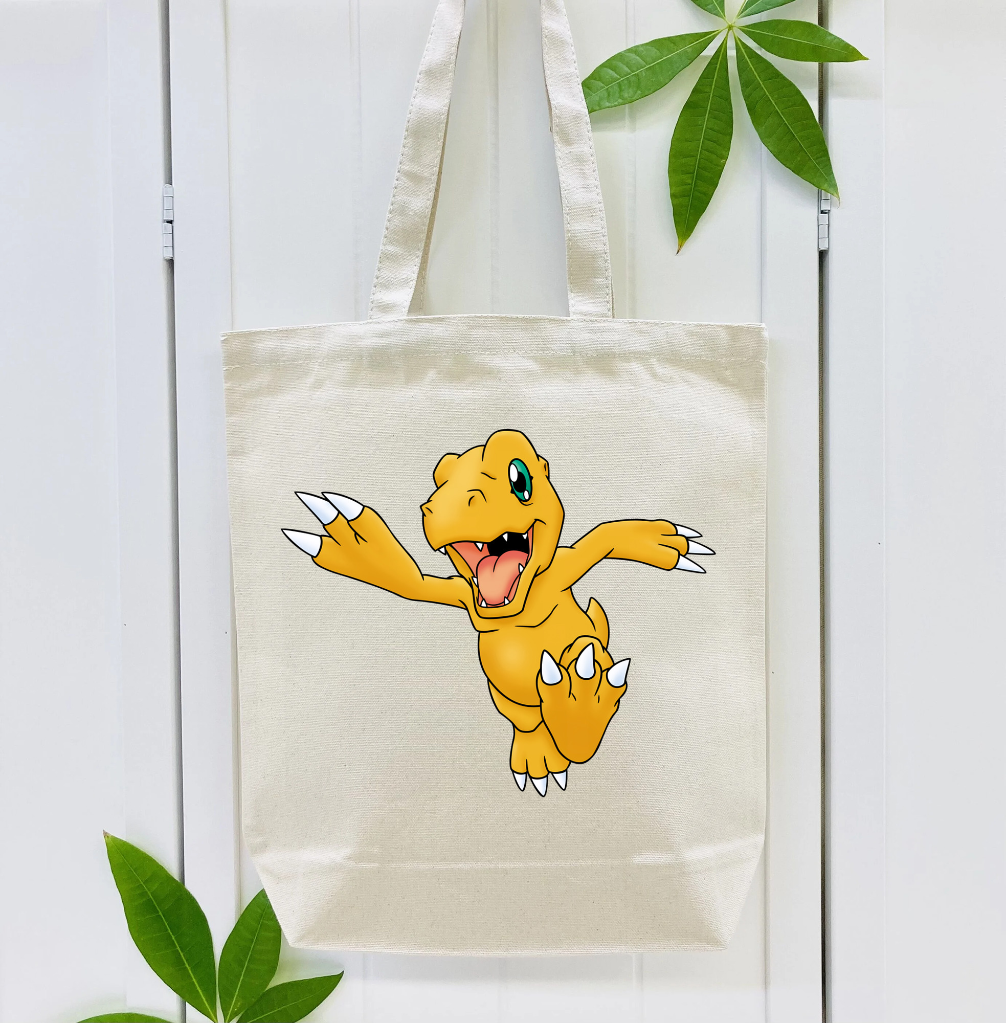 Digimon デジタルモンスター/デジモン 縦型キャンバス生地手提げバッグ　トートバッグ