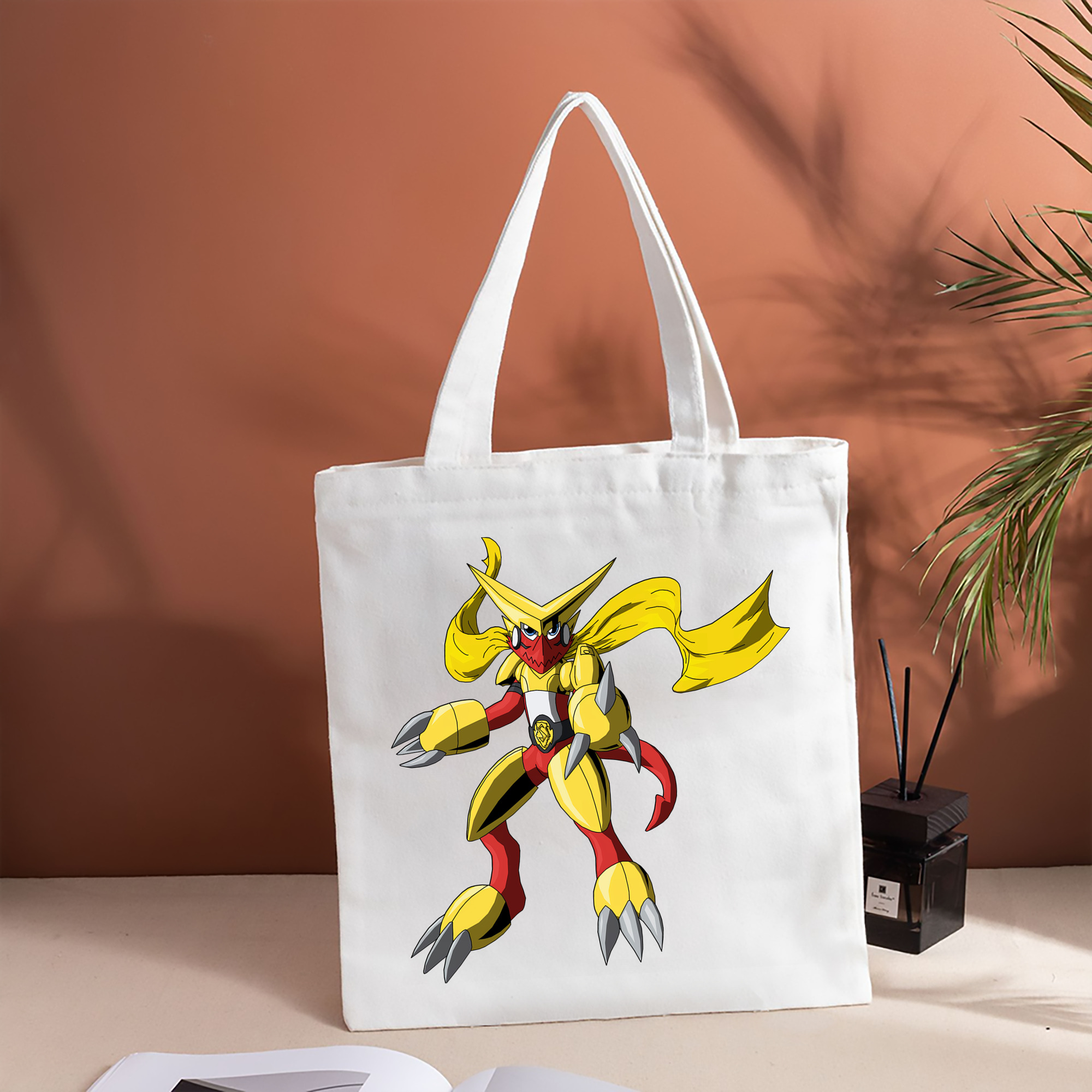 Digimon デジタルモンスター/デジモン 縦型キャンバス生地手提げバッグ　トートバッグ