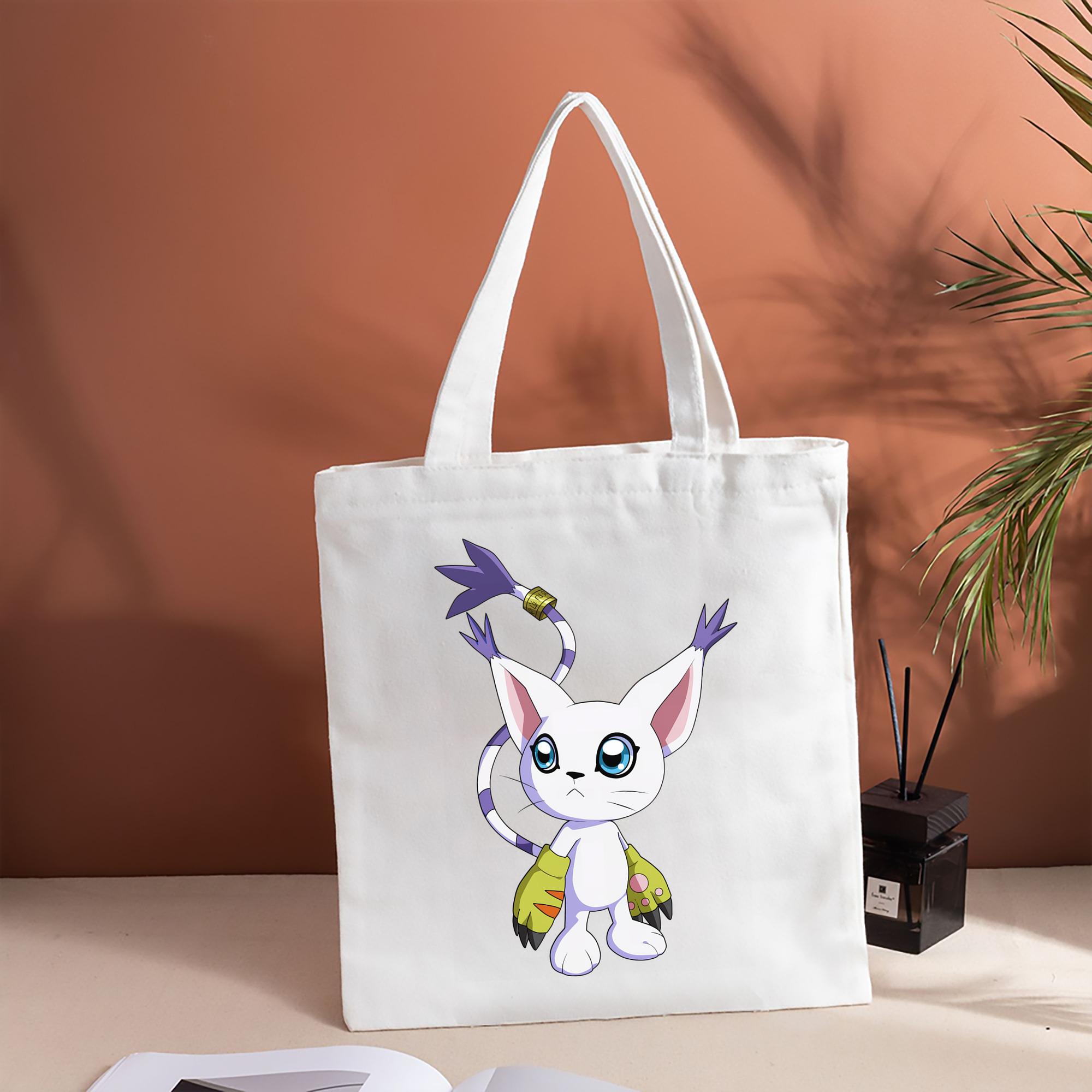 Digimon デジタルモンスター/デジモン 縦型キャンバス生地手提げバッグ　トートバッグ