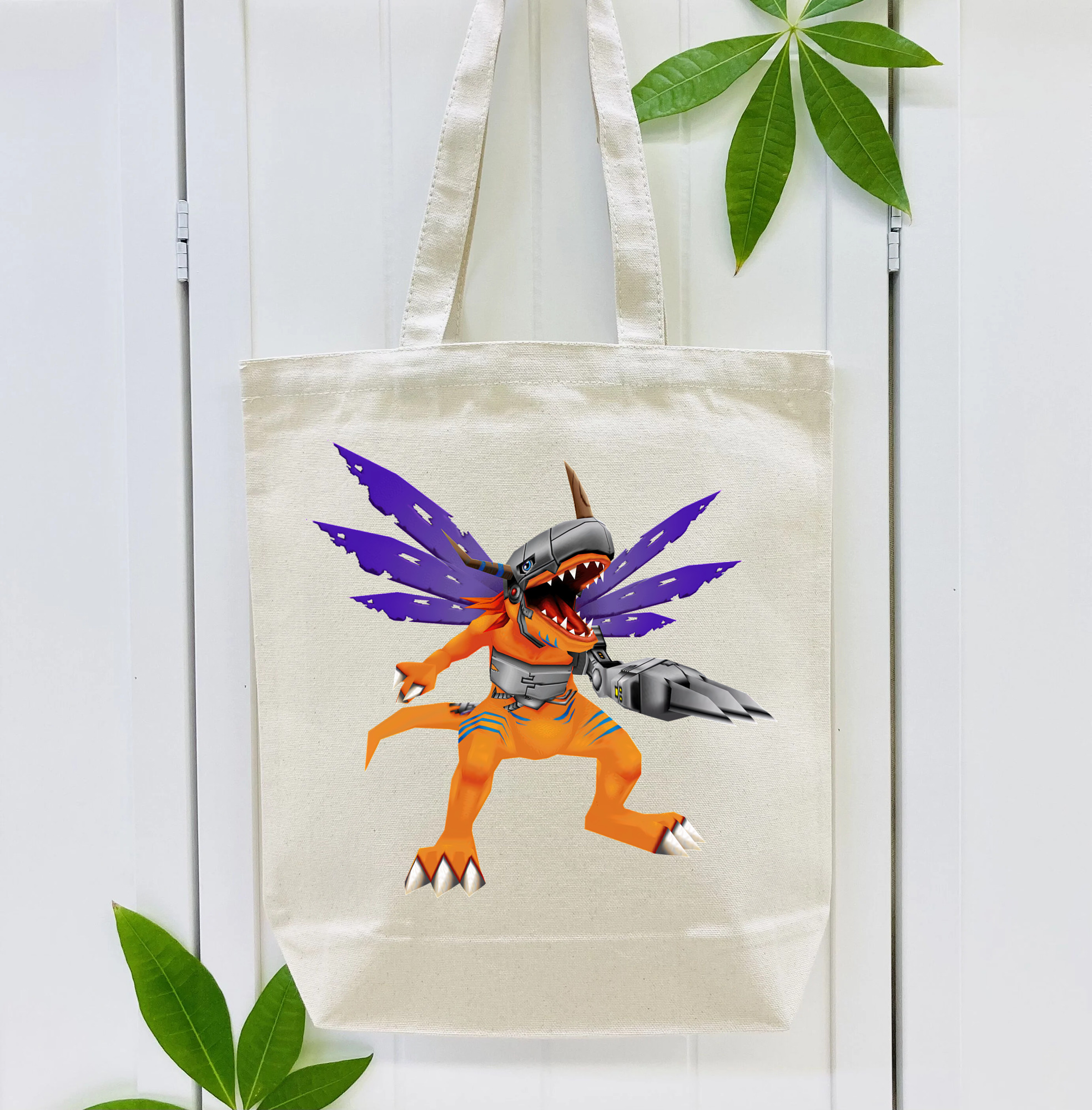 Digimon デジタルモンスター/デジモン 縦型キャンバス生地手提げバッグ　トートバッグ