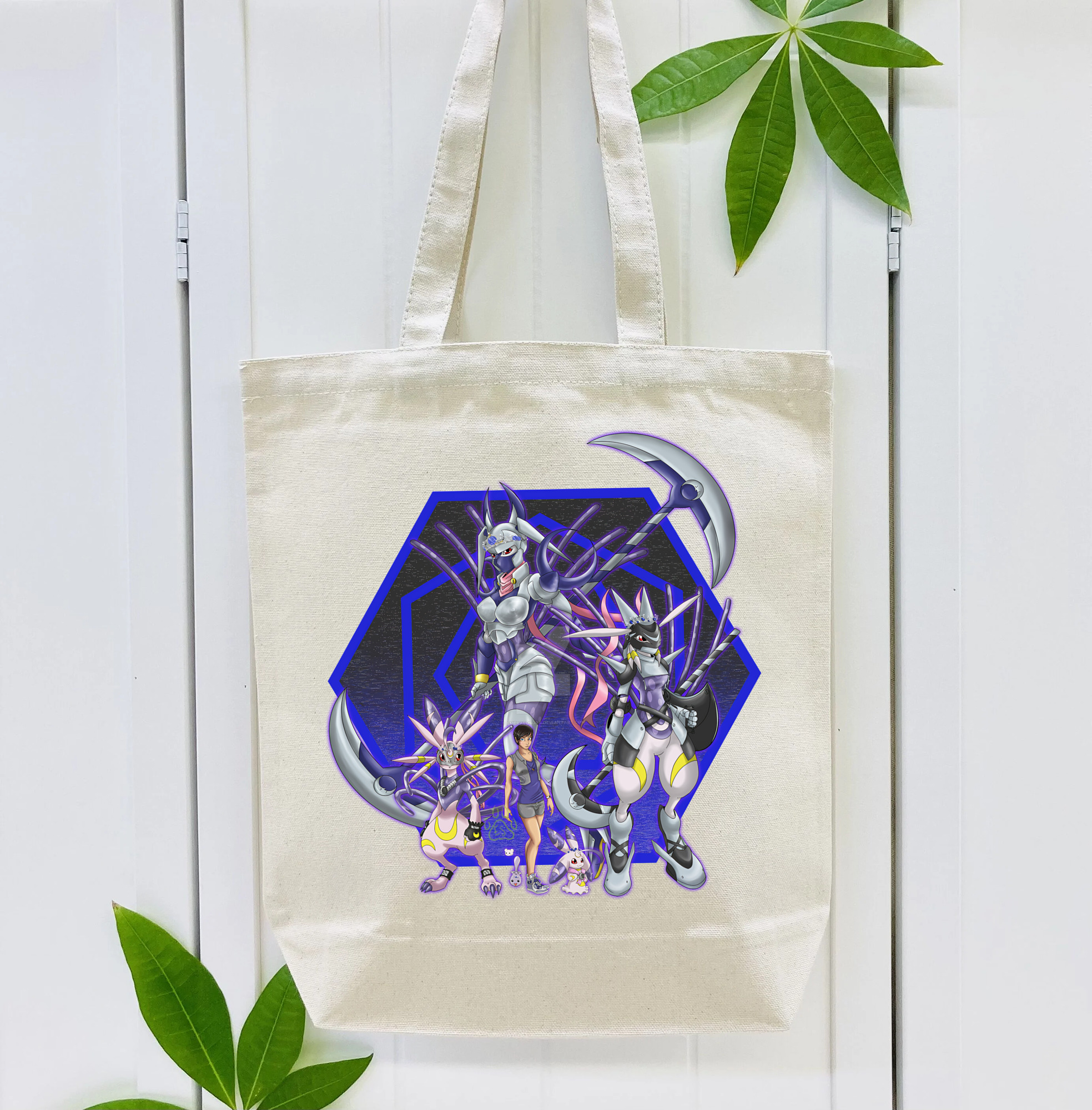 Digimon デジタルモンスター/デジモン 縦型キャンバス生地手提げバッグ　トートバッグ