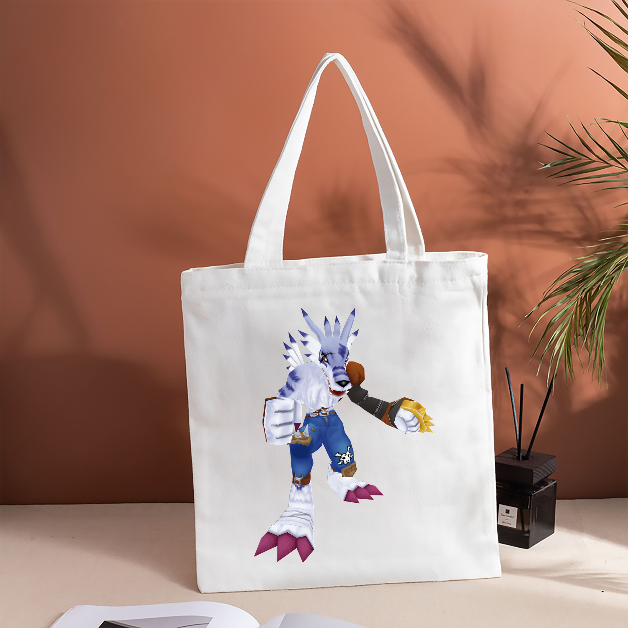 Digimon デジタルモンスター/デジモン 縦型キャンバス生地手提げバッグ　トートバッグ