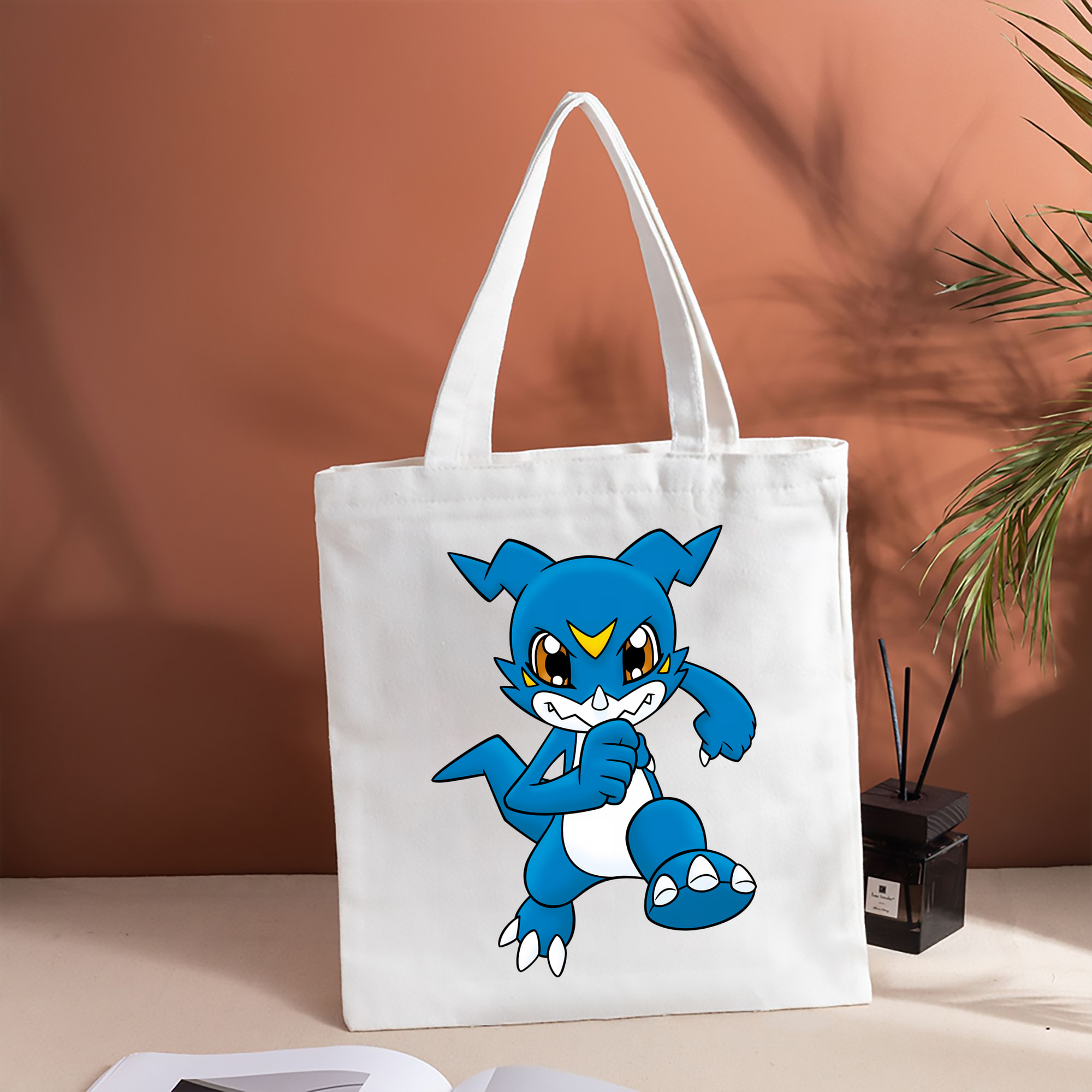 Digimon デジタルモンスター/デジモン 縦型キャンバス生地手提げバッグ　トートバッグ