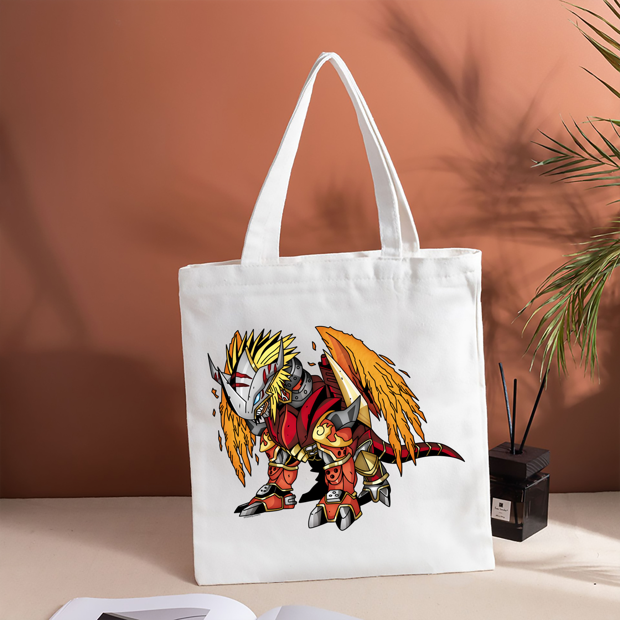 Digimon デジタルモンスター/デジモン 縦型キャンバス生地手提げバッグ　トートバッグ