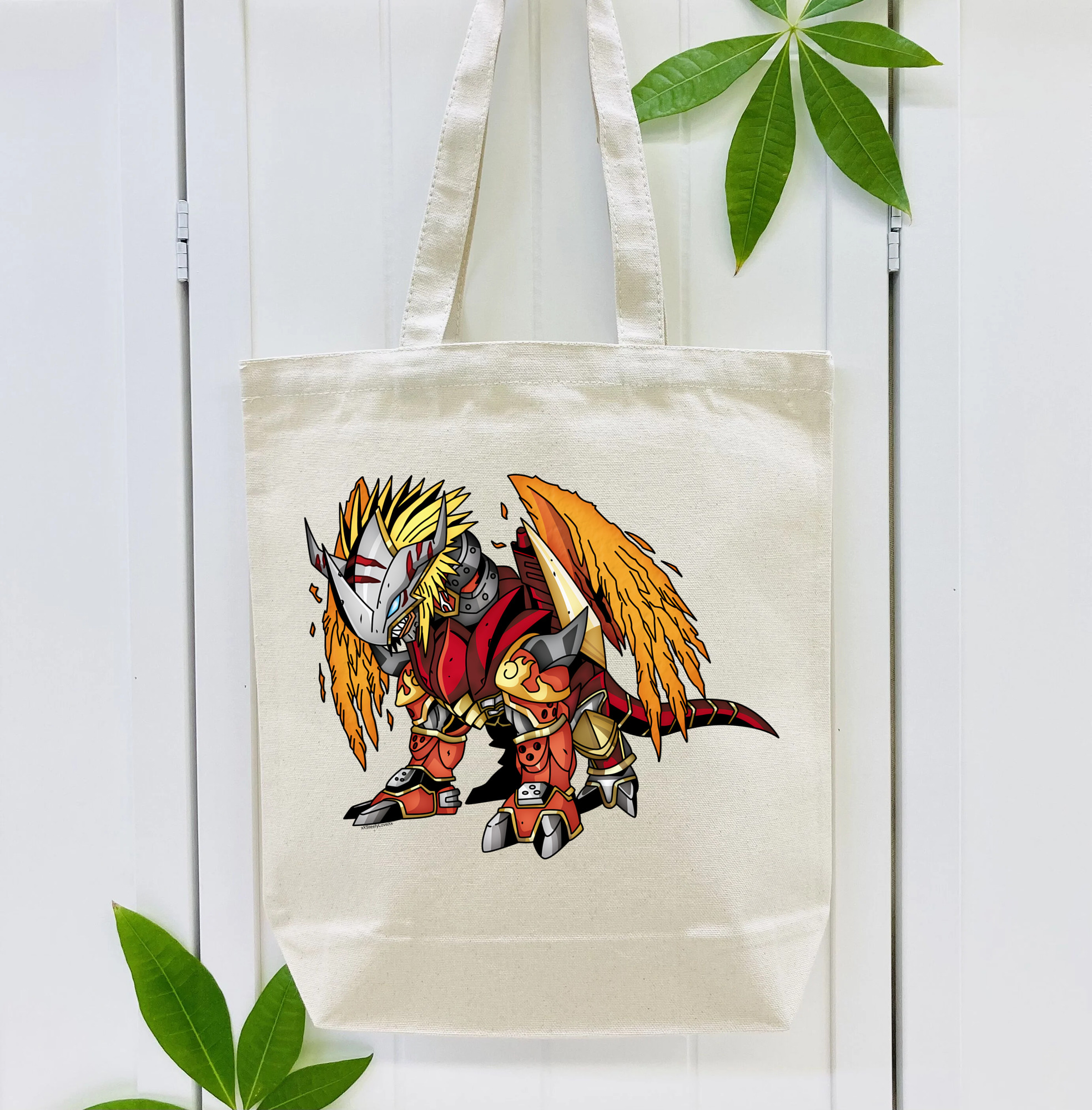 Digimon デジタルモンスター/デジモン 縦型キャンバス生地手提げバッグ　トートバッグ