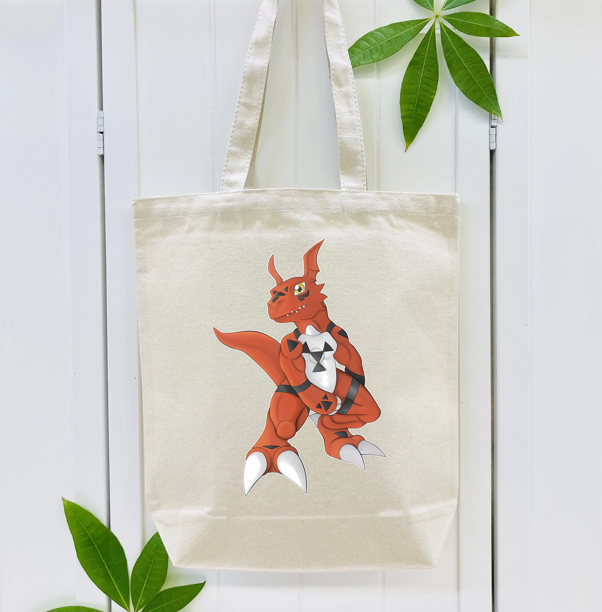 Digimon デジタルモンスター/デジモン 縦型キャンバス生地手提げバッグ　トートバッグ