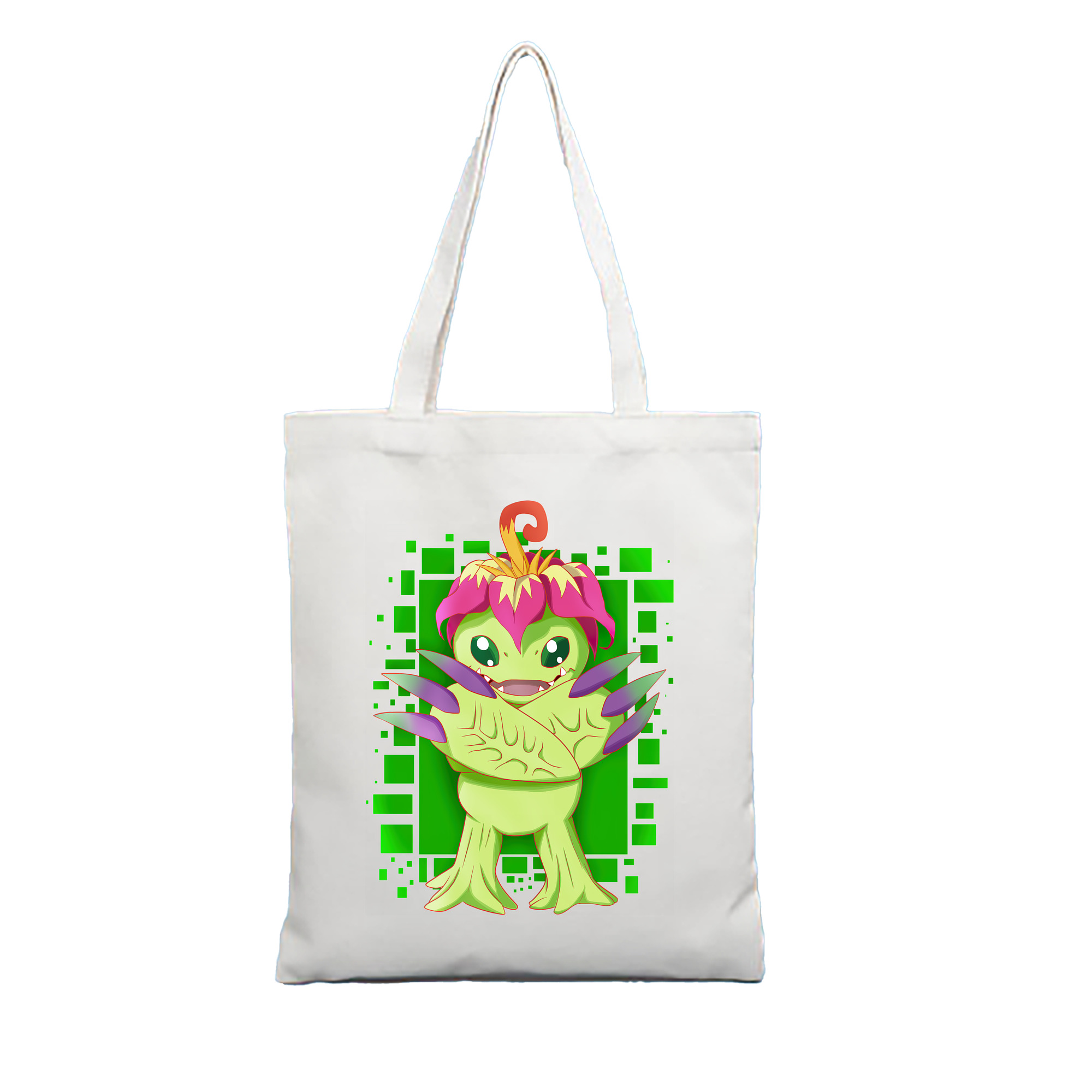 （画像用） Digimon デジタルモンスター/デジモン 縦型キャンバス生地手提げバッグ　トートバッグ