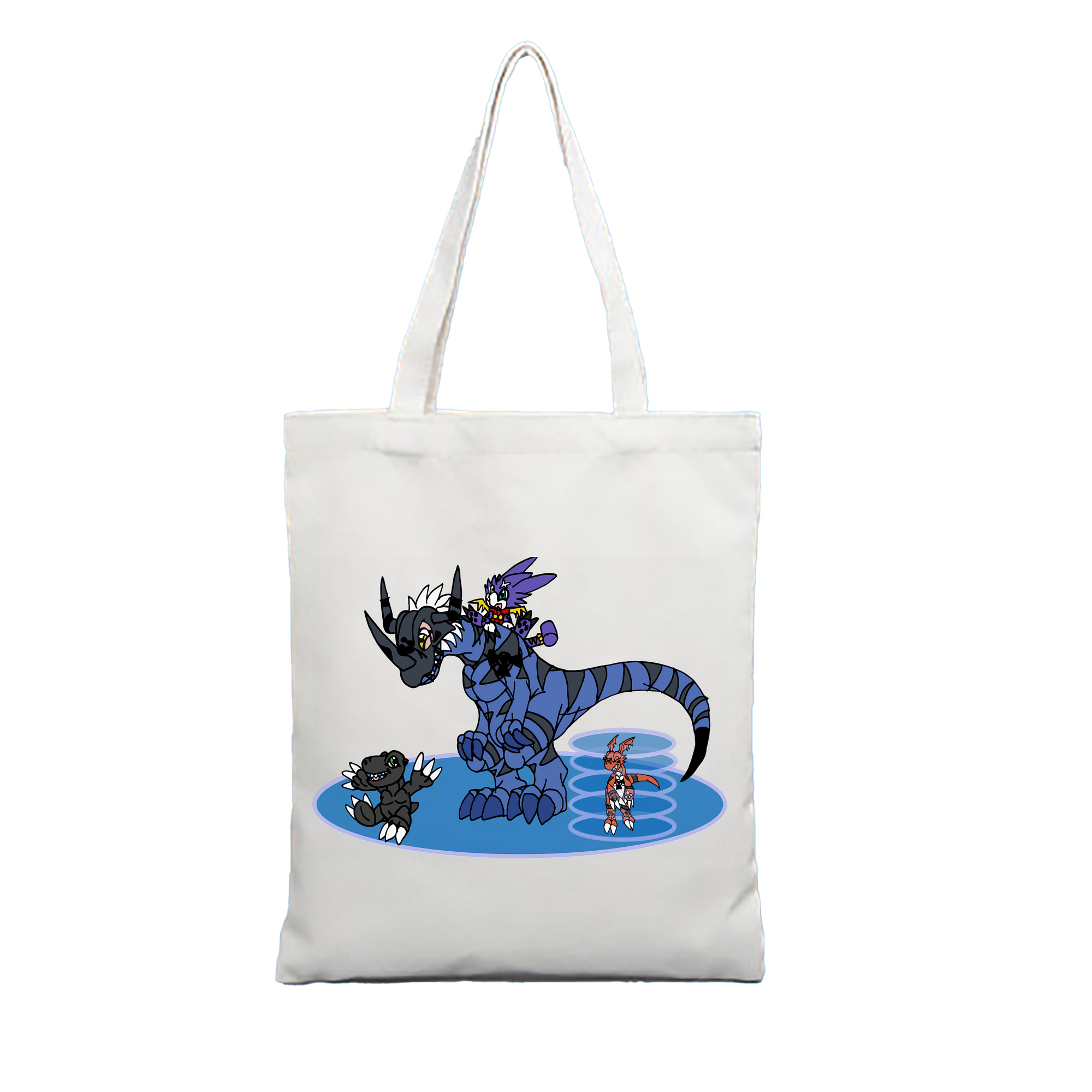 （画像用） Digimon デジタルモンスター/デジモン 縦型キャンバス生地手提げバッグ　トートバッグ