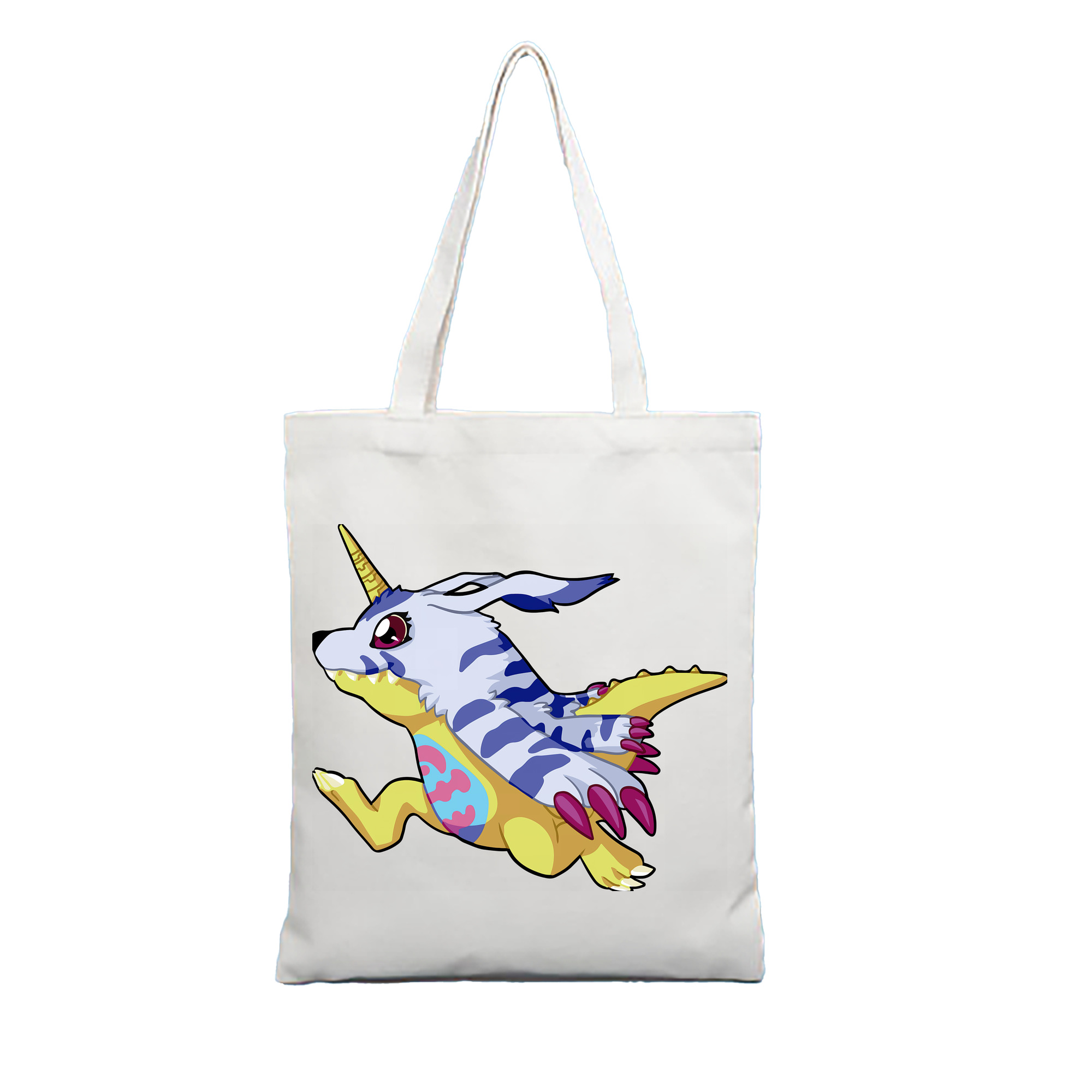 （画像用） Digimon デジタルモンスター/デジモン 縦型キャンバス生地手提げバッグ　トートバッグ