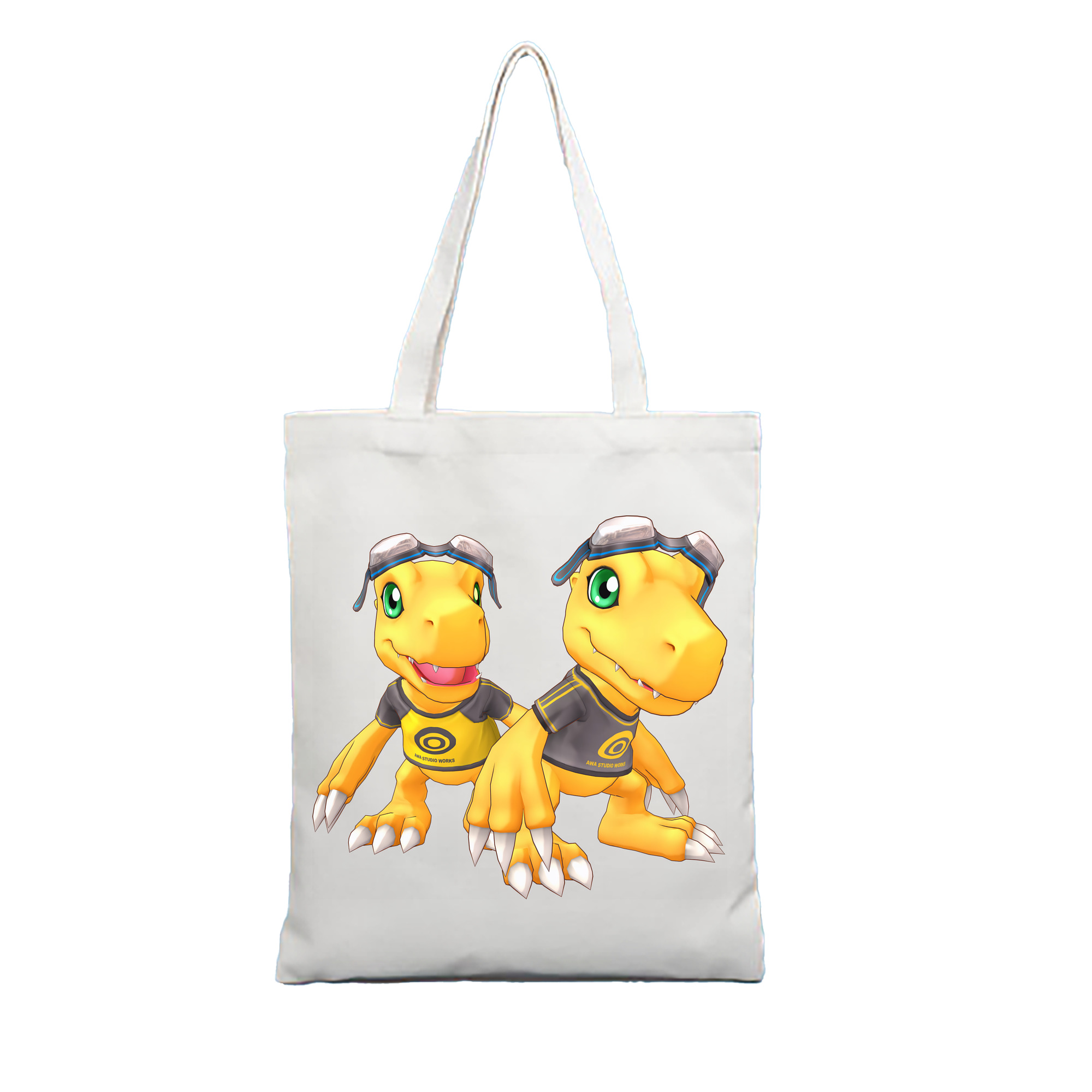 （画像用） Digimon デジタルモンスター/デジモン 縦型キャンバス生地手提げバッグ　トートバッグ