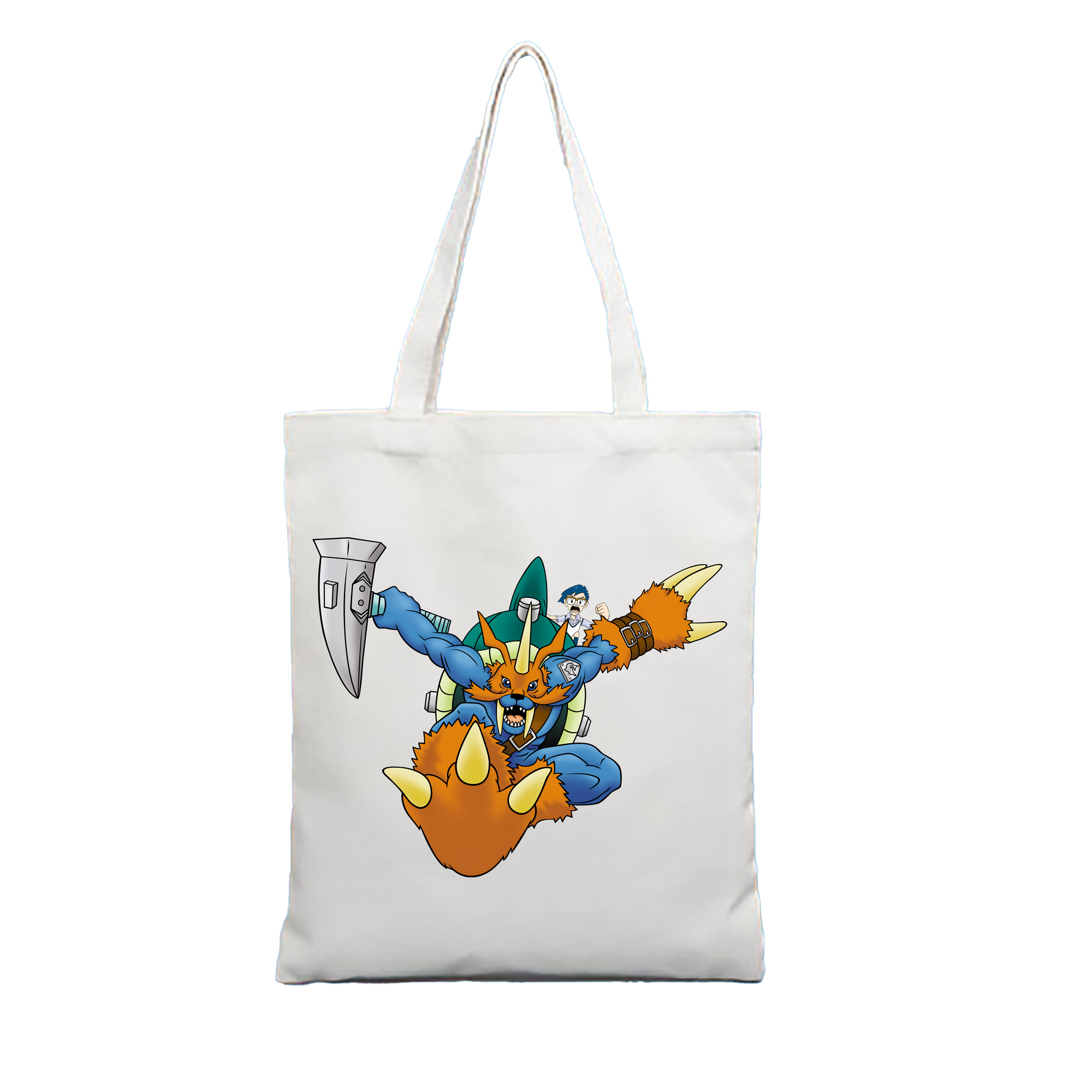 （画像用） Digimon デジタルモンスター/デジモン 縦型キャンバス生地手提げバッグ　トートバッグ
